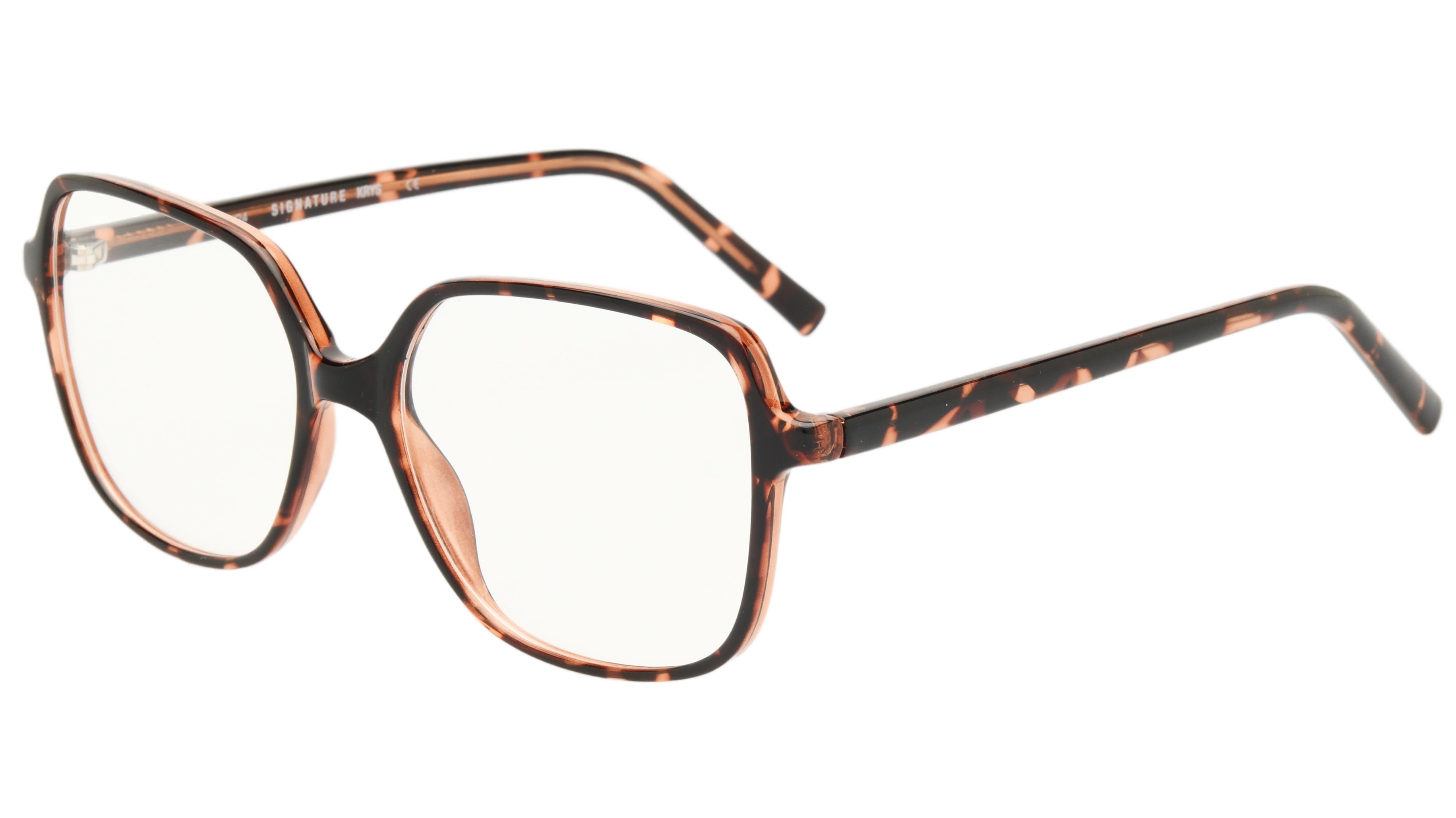 Lunettes de vue Signature Krys Femme Écaille Carré Kor2304 Trois-Quart