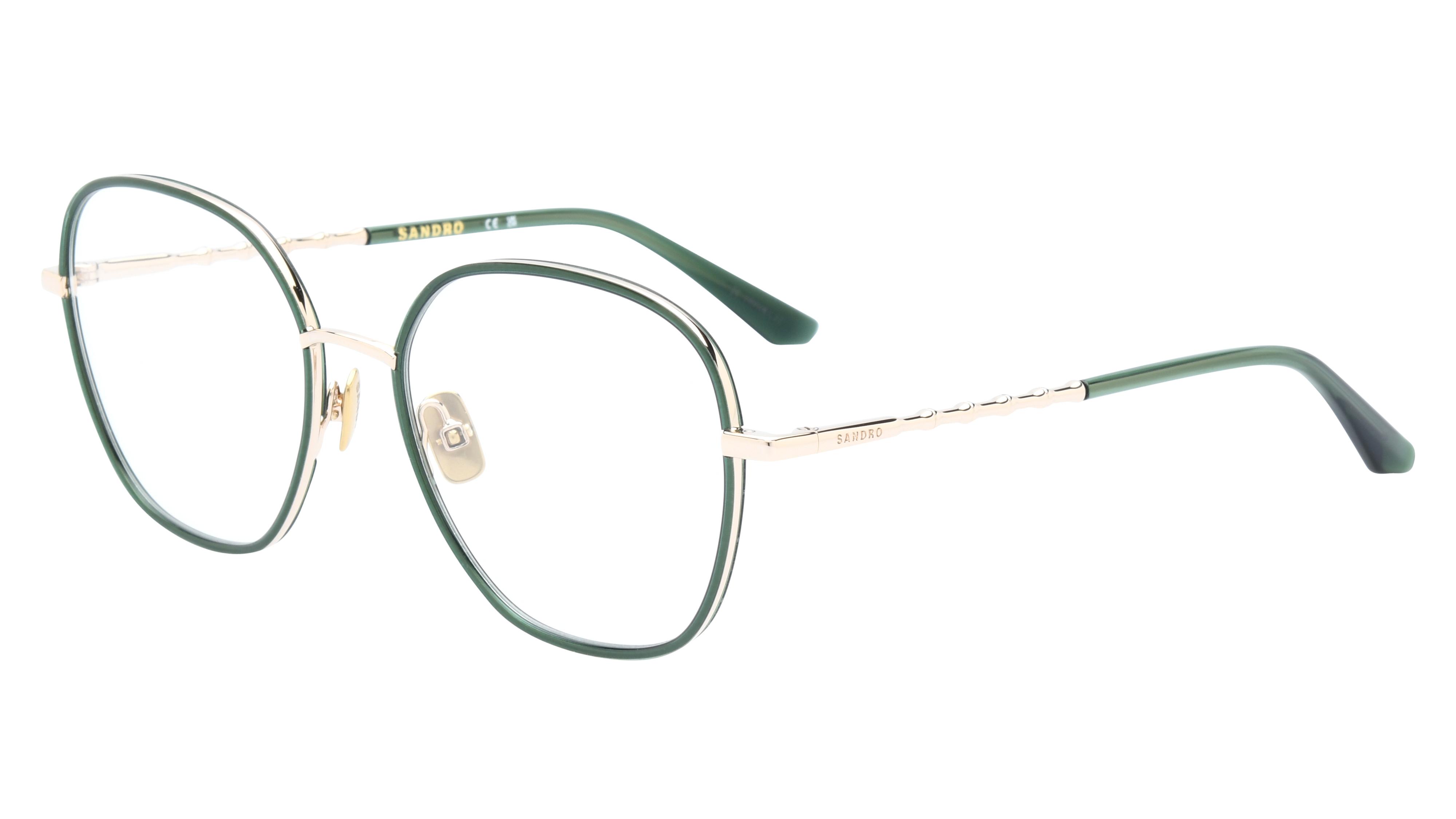 Lunettes de vue Sandro Femme Vert Pantos Sd4036 Trois-Quart