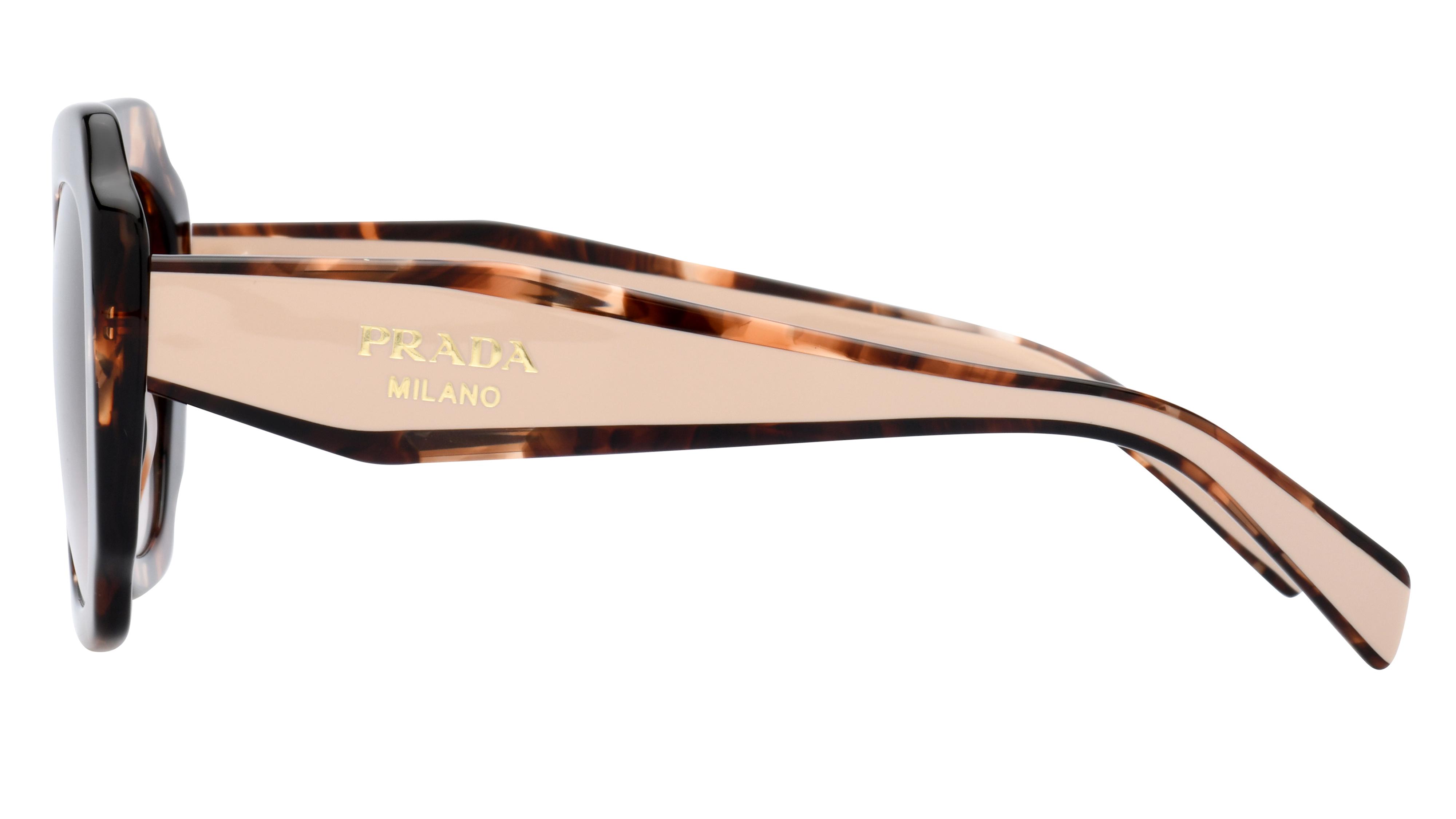 Lunettes de soleil Prada Pr16Ys 01R0A6 Ecaille Fonce Rectangle Krys