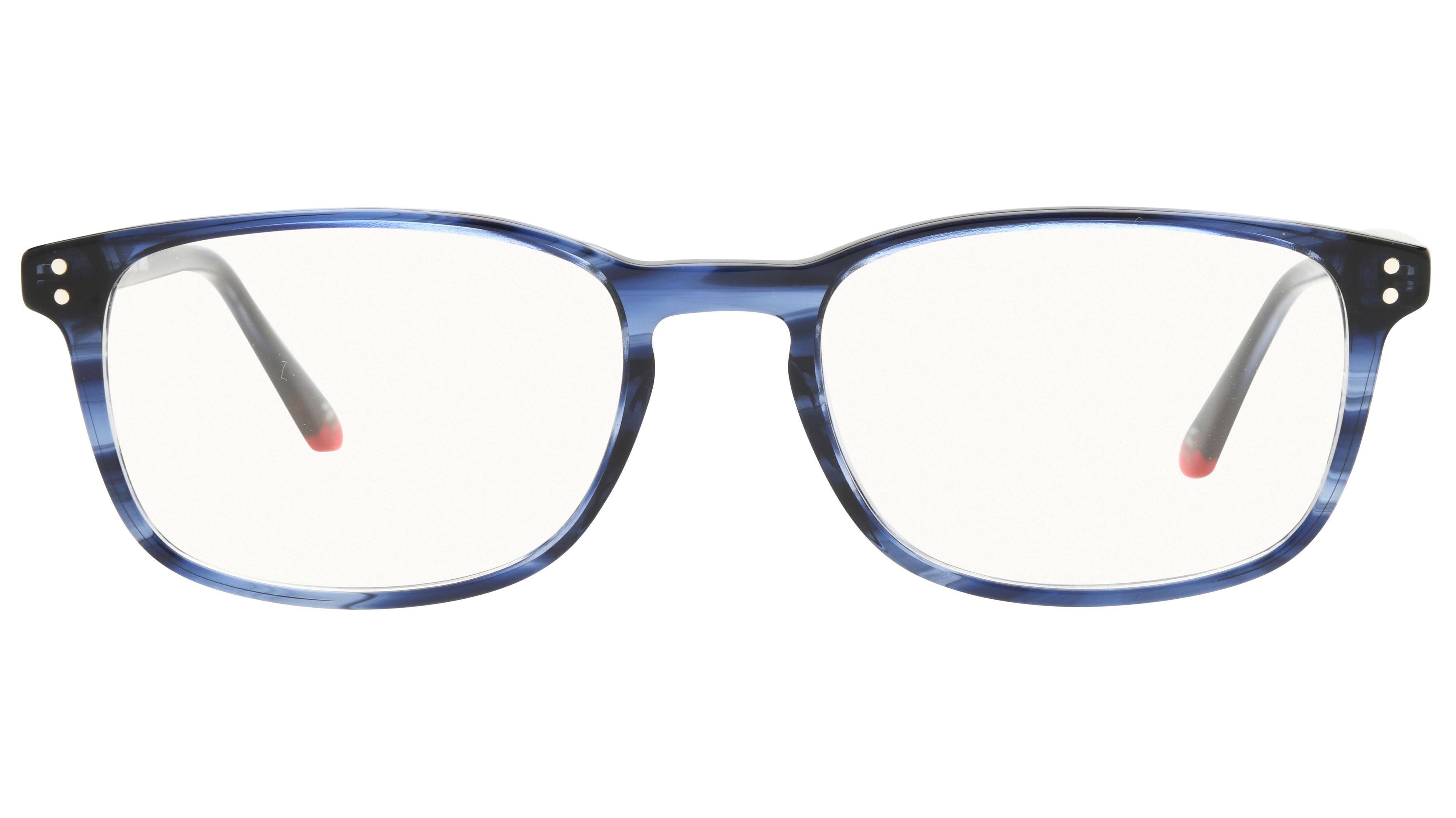 Lunettes de vue Signature Krys Homme Bleu Rectangle Moj2501 Face