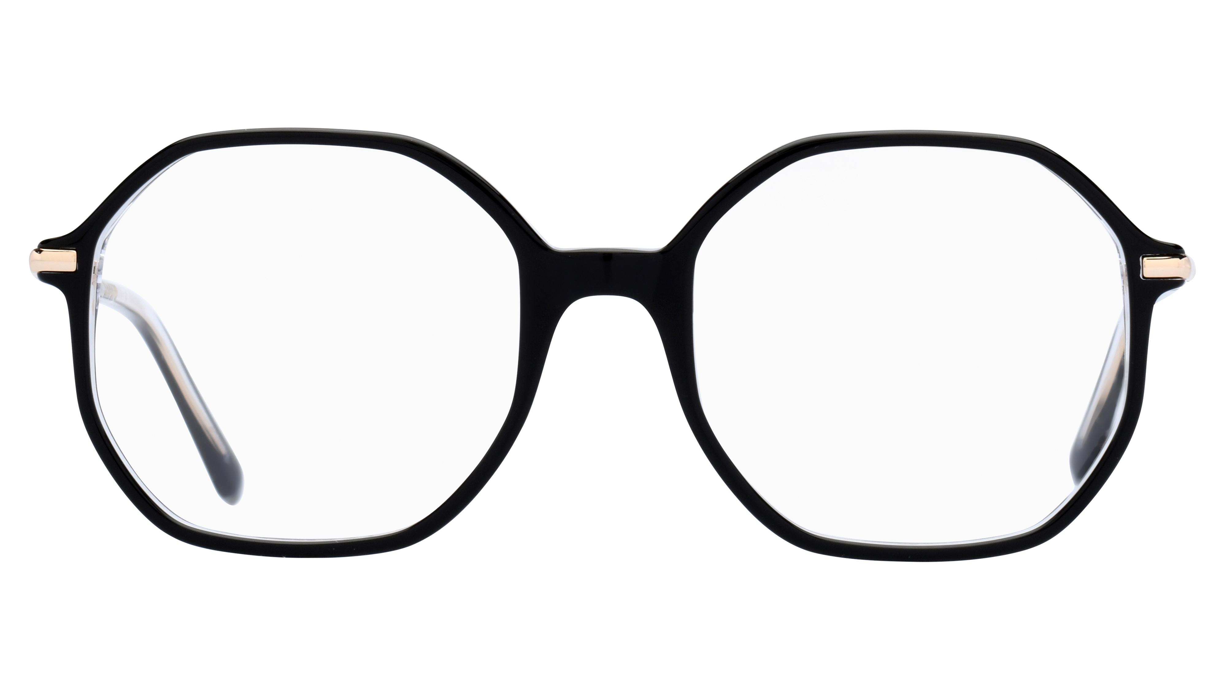 Lunettes de vue Sandro Femme Noir Rectangle SD2039 Face