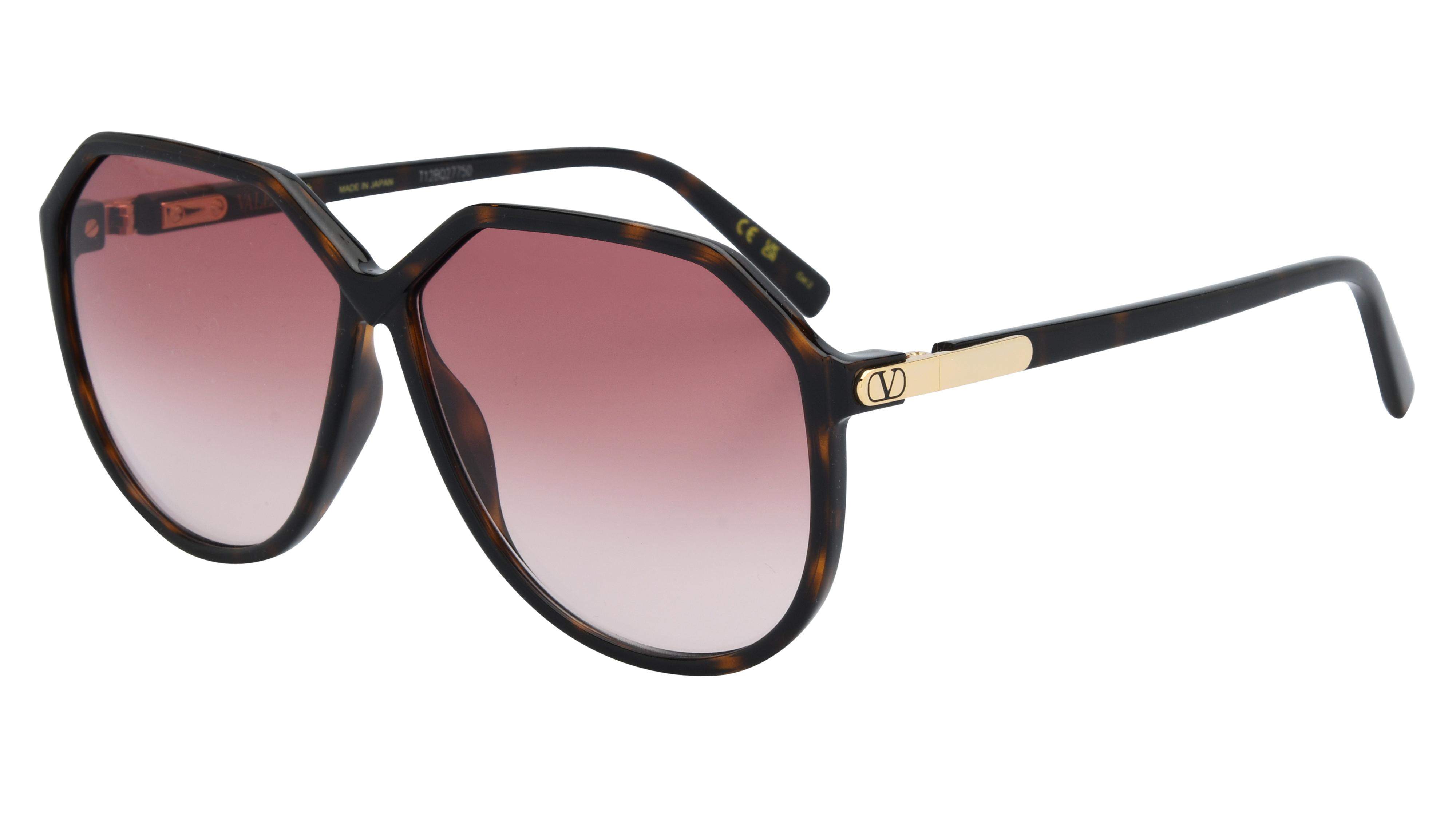 Lunettes de soleil Valentino Femme Écaille Aviateur Vg0026S Trois-Quart