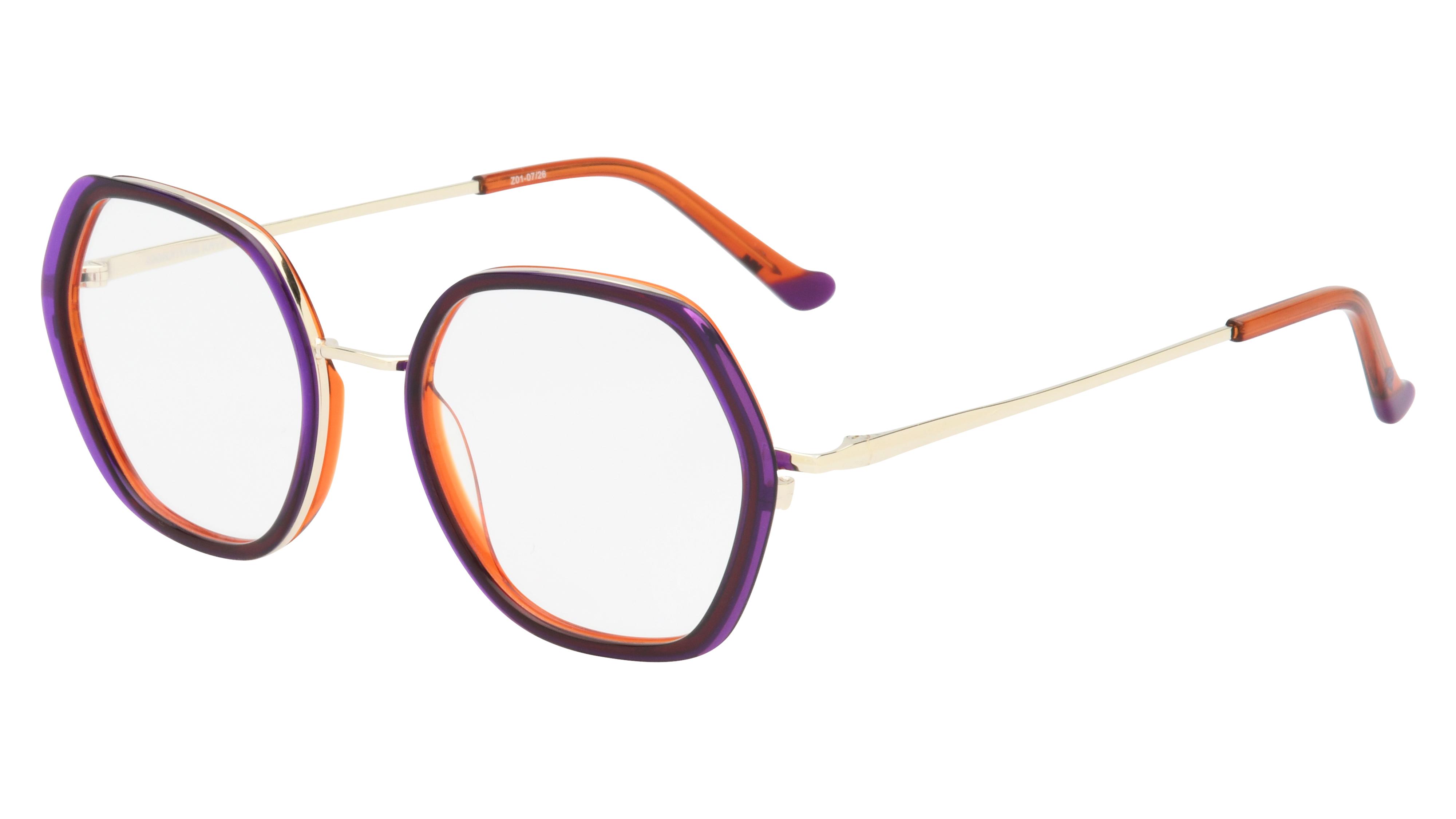 Lunettes de vue Signature Krys Femme Transparent Tonneau Kis2607 Trois-Quart