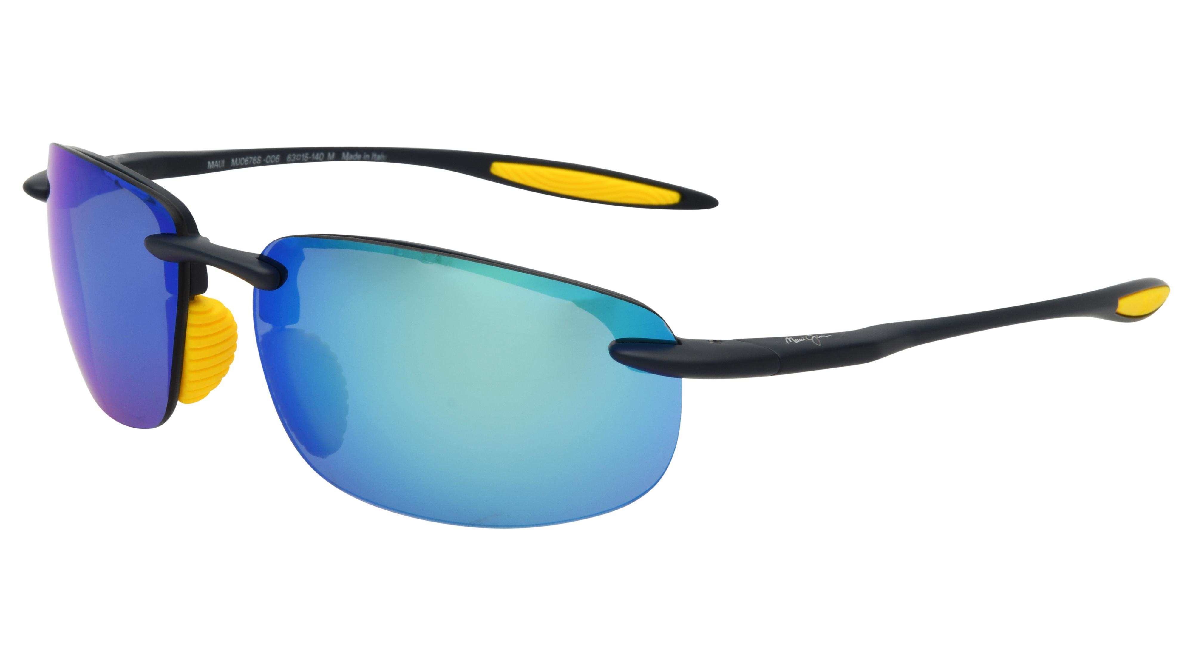 Lunettes de soleil  Mixte Bleu Rectangle Mj0676S Trois-Quart