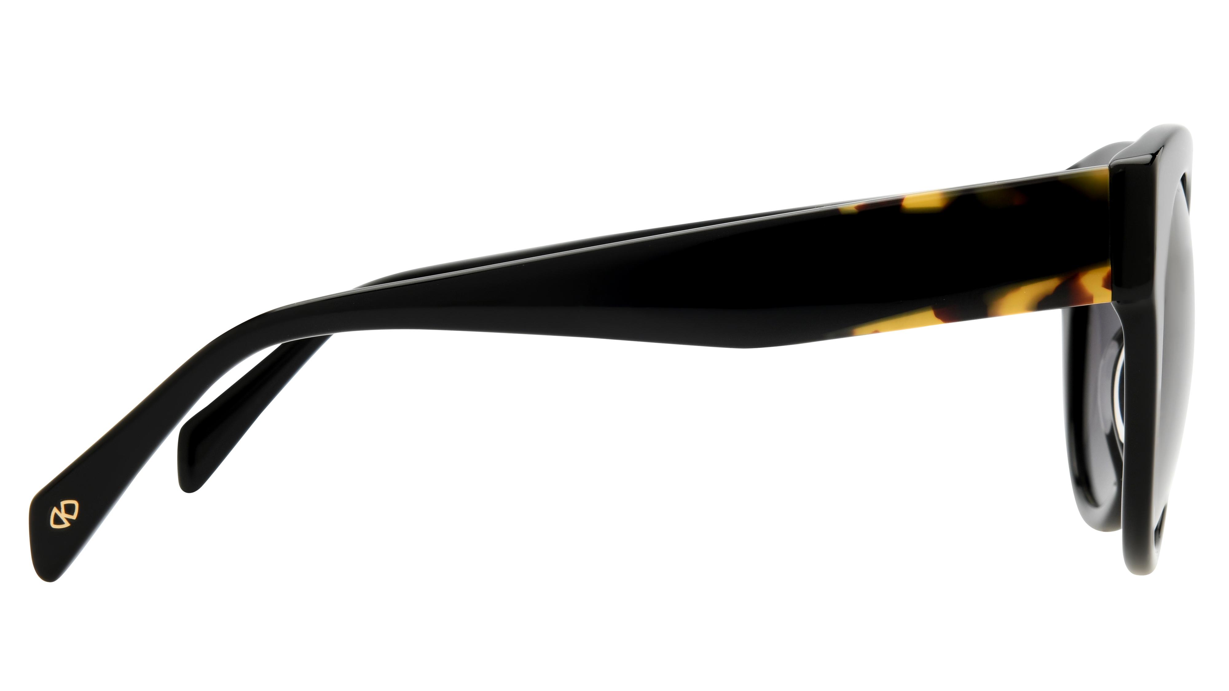 Lunettes de soleil Signature Krys Femme Noir Papillon Skj2532-D Droite