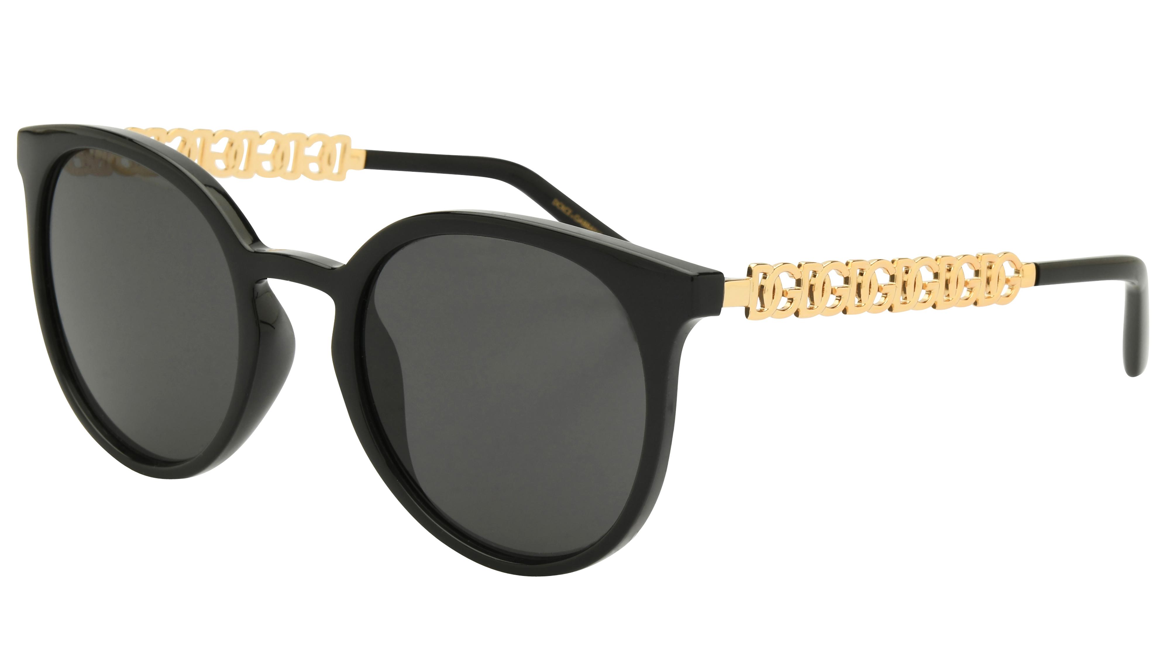Lunettes de soleil  Femme Noir Carré dg6189u Trois-Quart