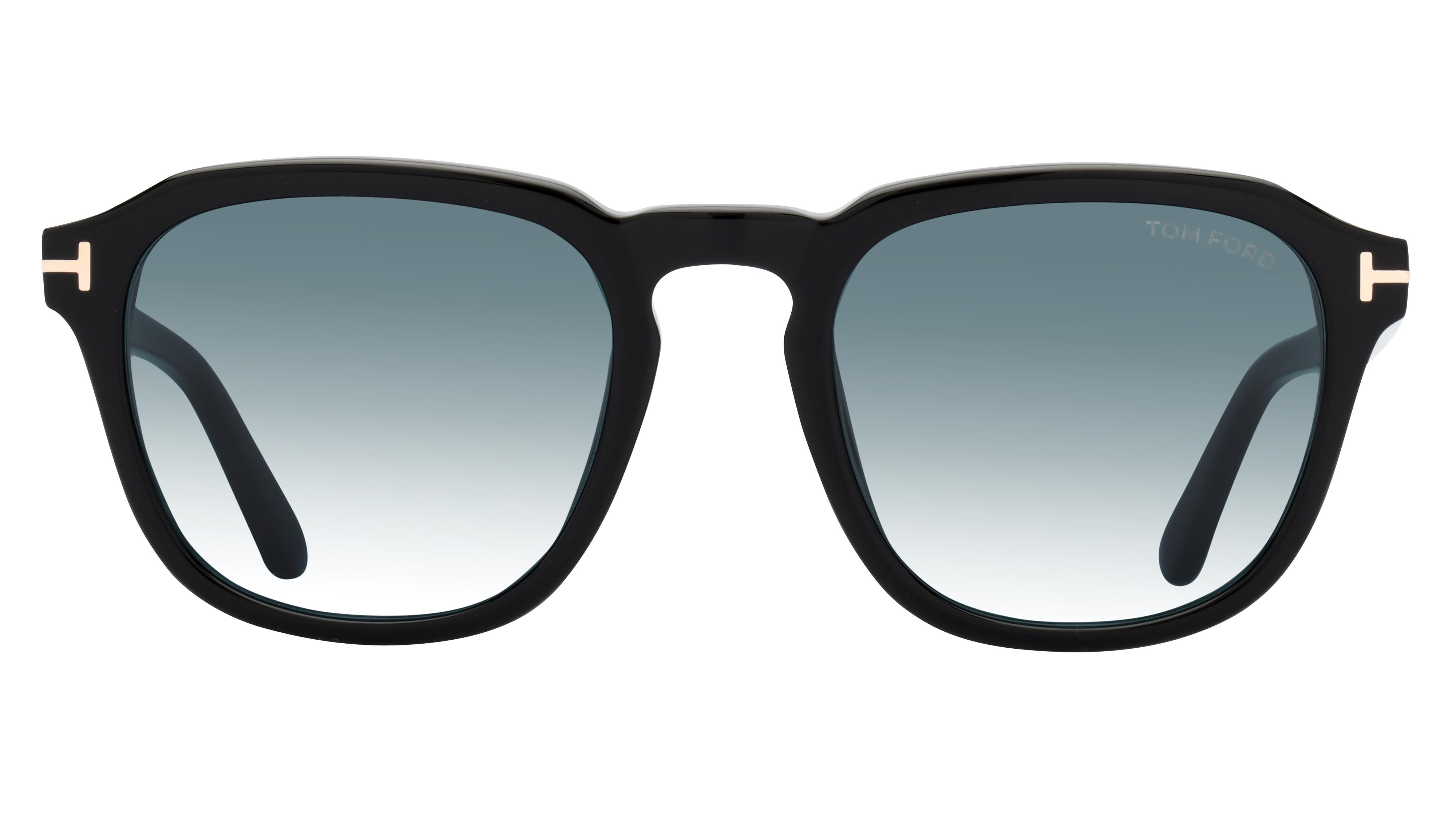 Lunettes de soleil Tom Ford FT0931 5201V Noir Brillant Ronde Krys