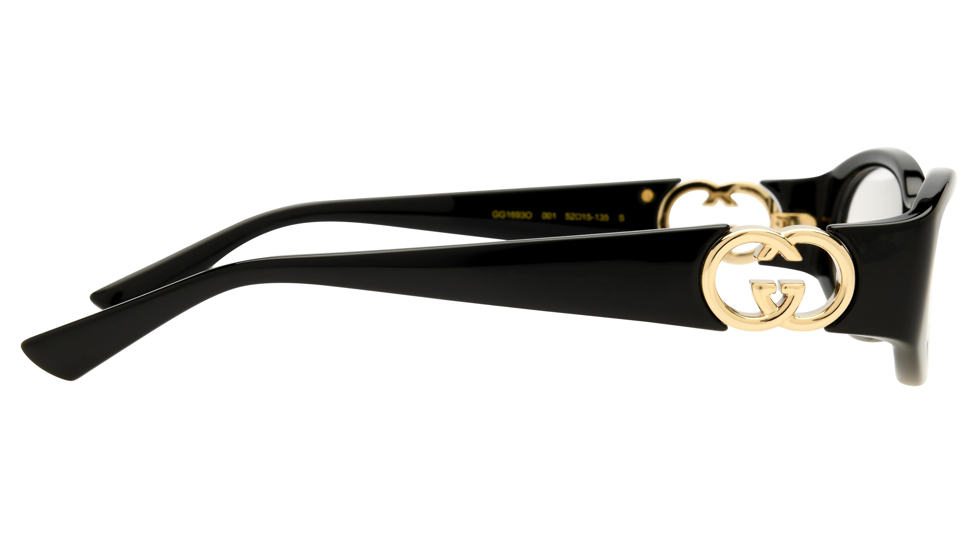 Lunettes de vue Gucci Femme Noir Ovale Gg1693O Droite