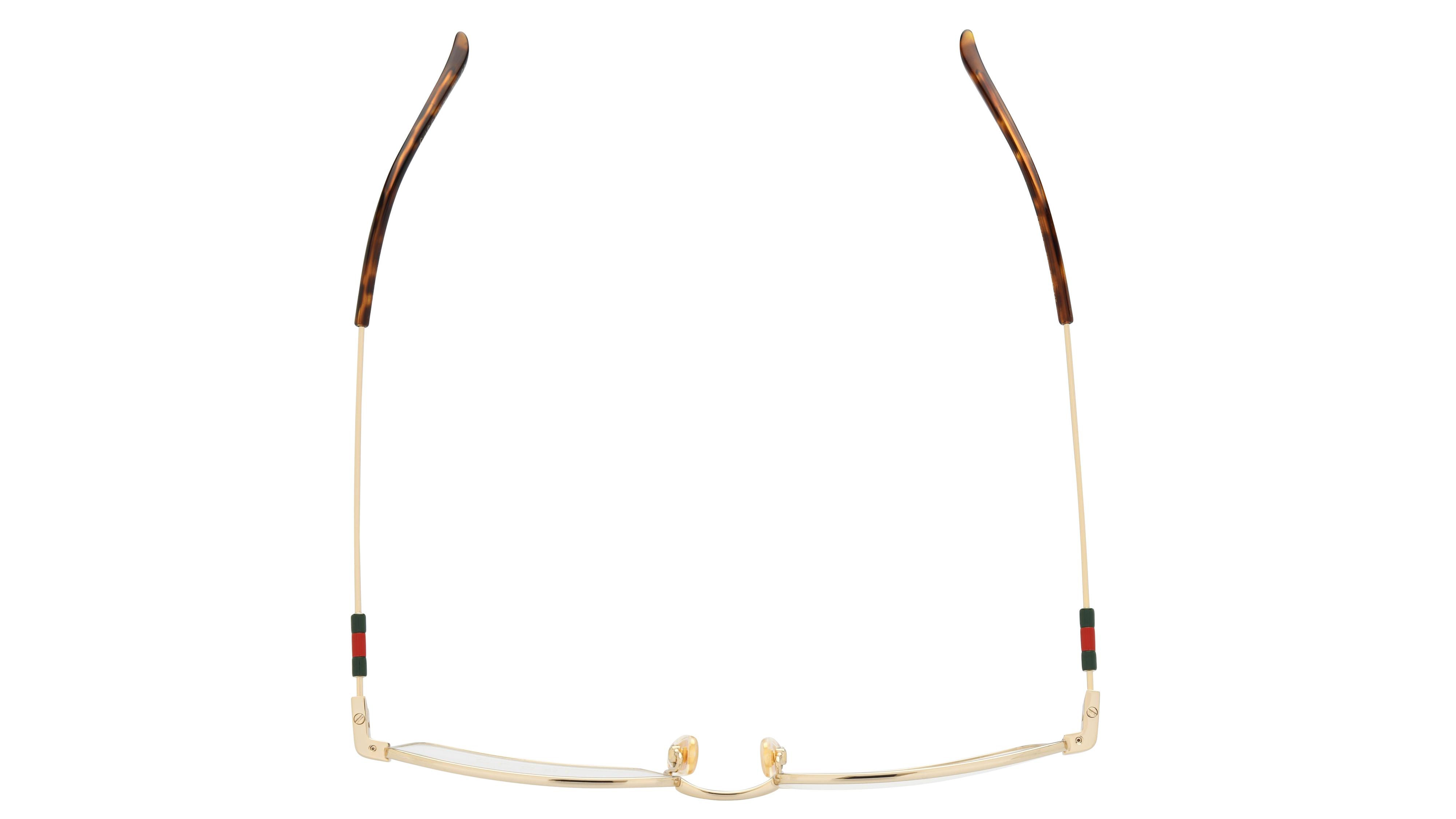 Lunettes de vue Gucci Homme Or Rectangle Gg2098O Dessus
