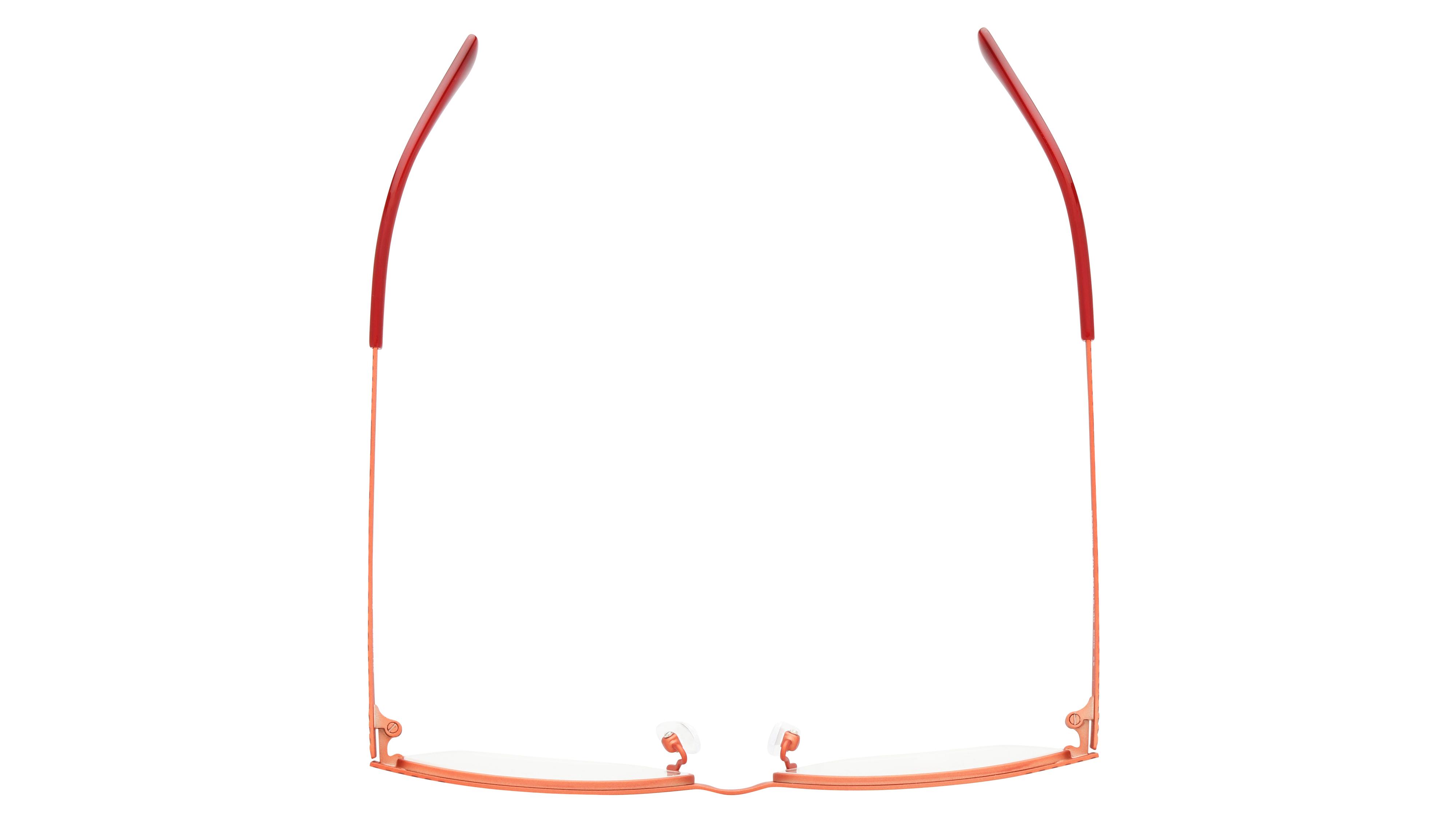 Lunettes de vue Baïa Femme Orange Rectangle Baa2606 Dessus