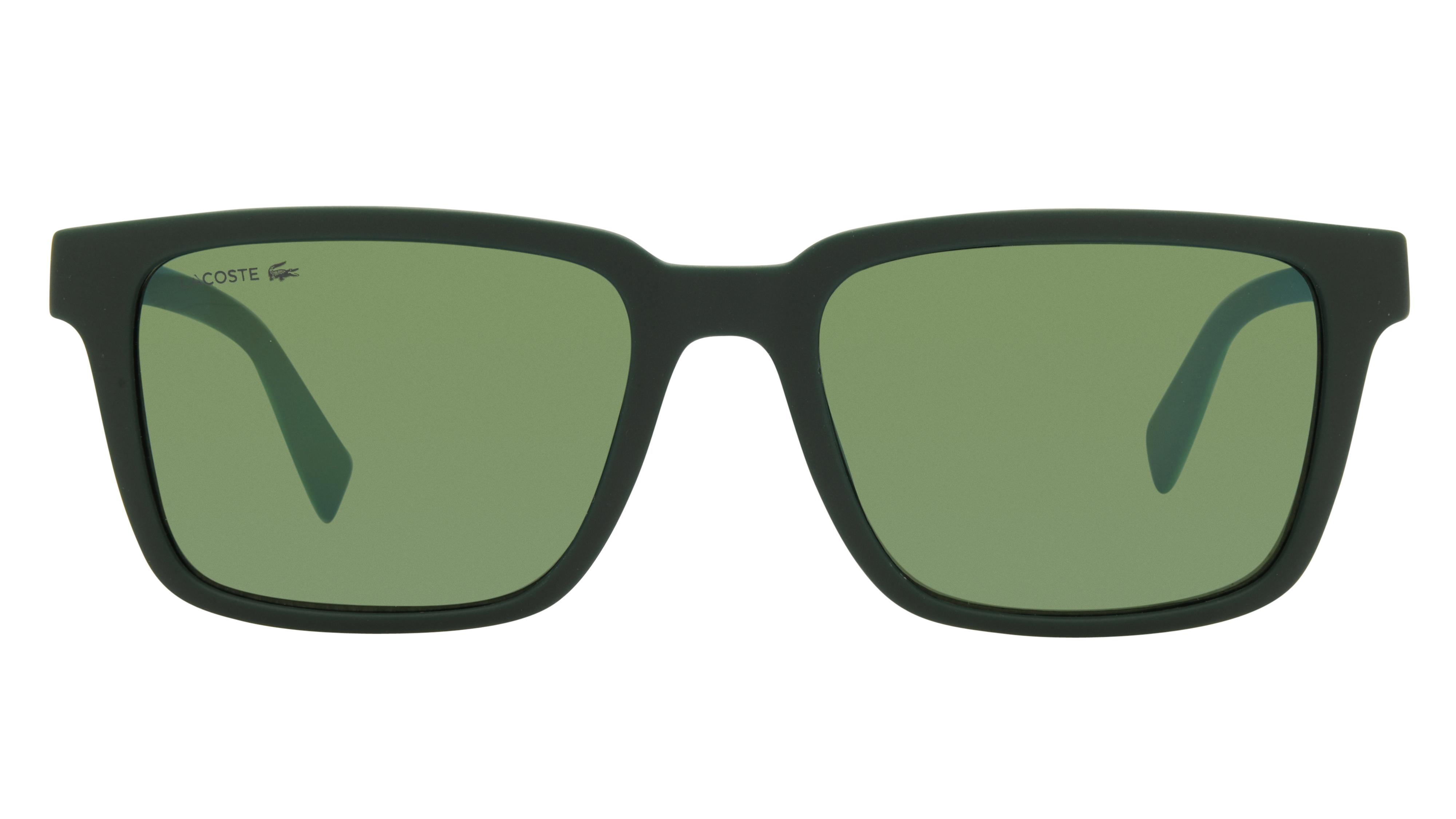 Lunettes de soleil Lacoste Homme Vert Rectangle l6032s Face