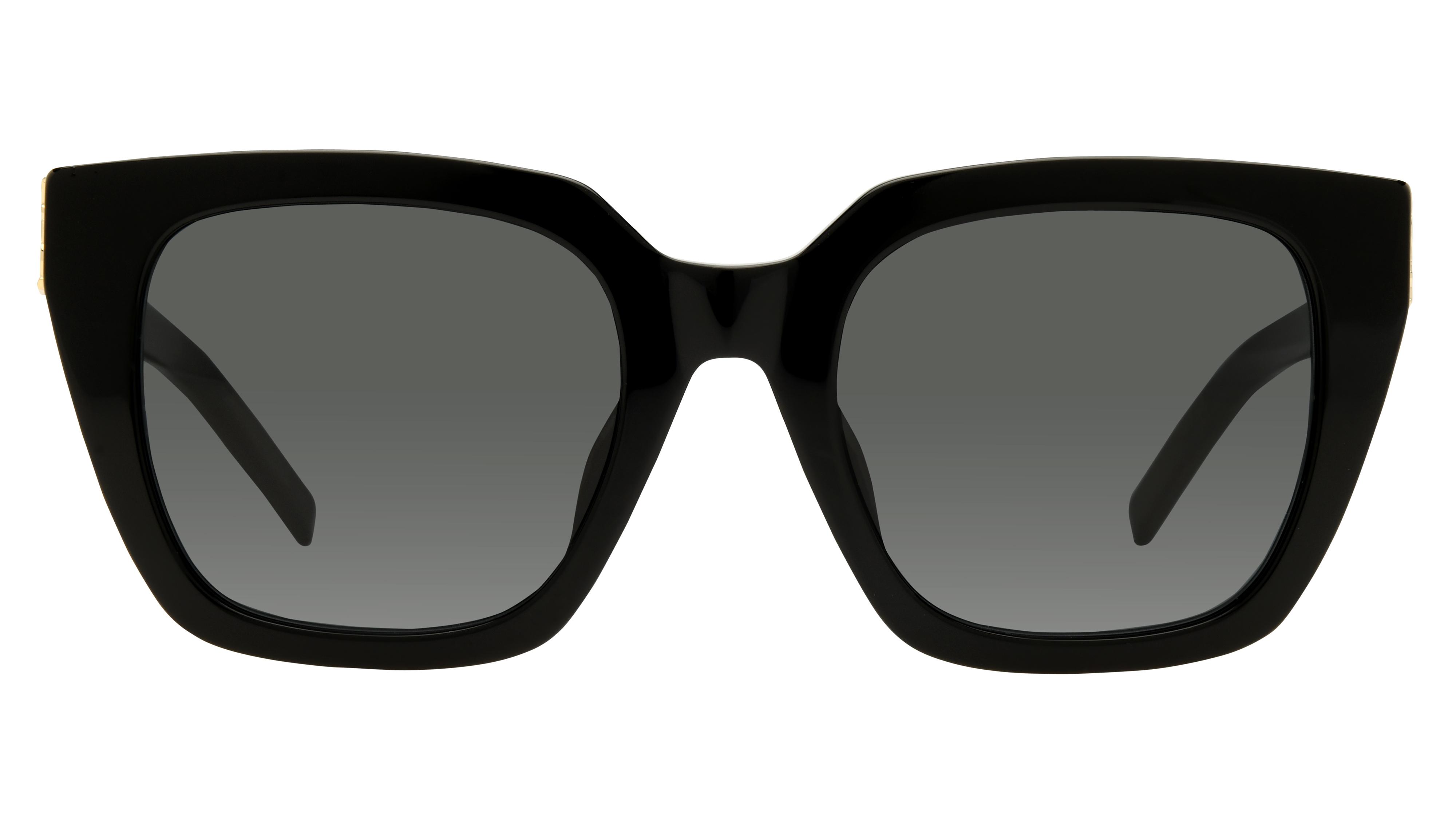 Lunettes de soleil Saint Laurent Mixte Noir Papillon SL Face