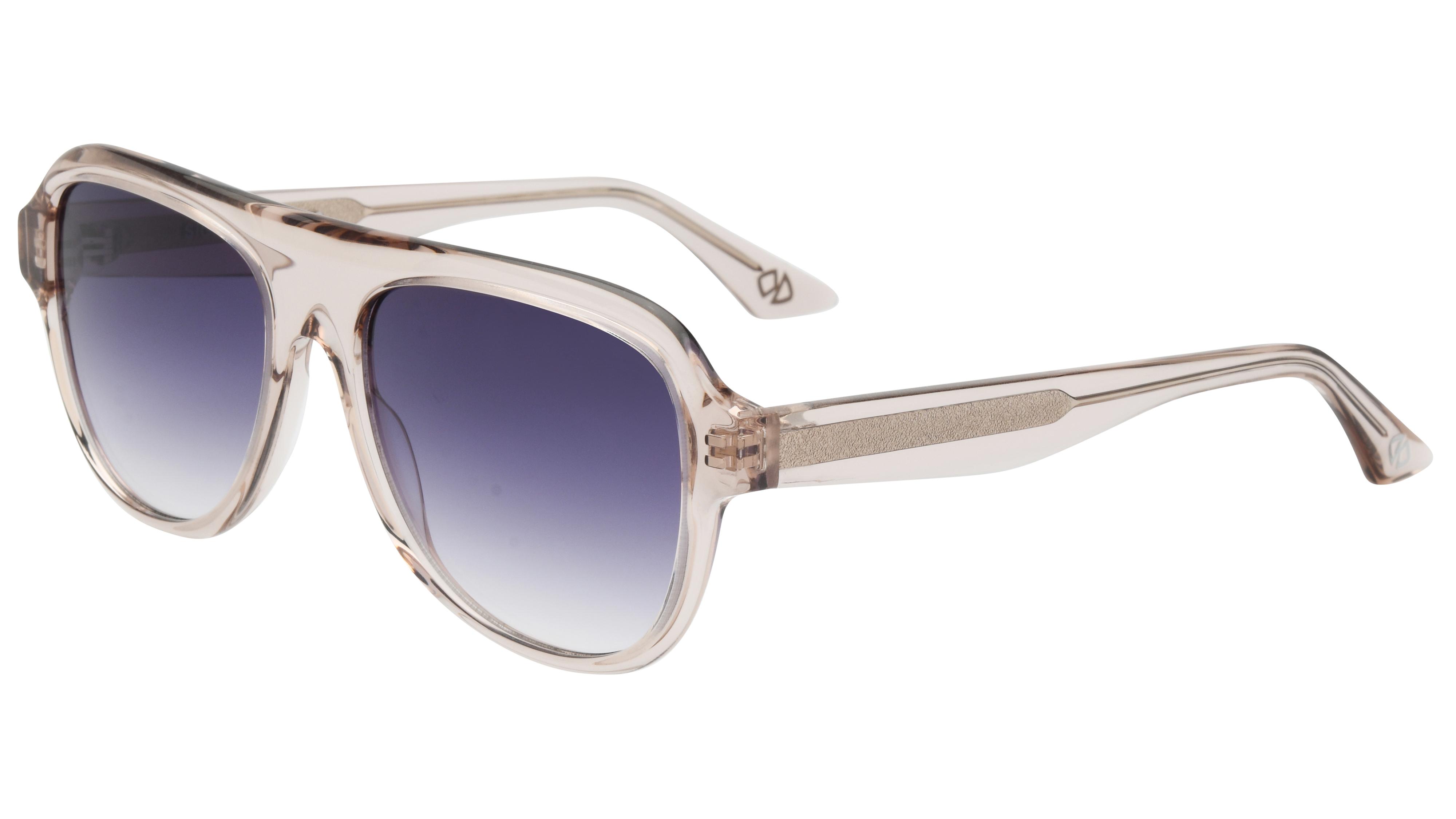 Lunettes de soleil Signature Krys Mixte Rose Aviateur Intrepide Trois-Quart