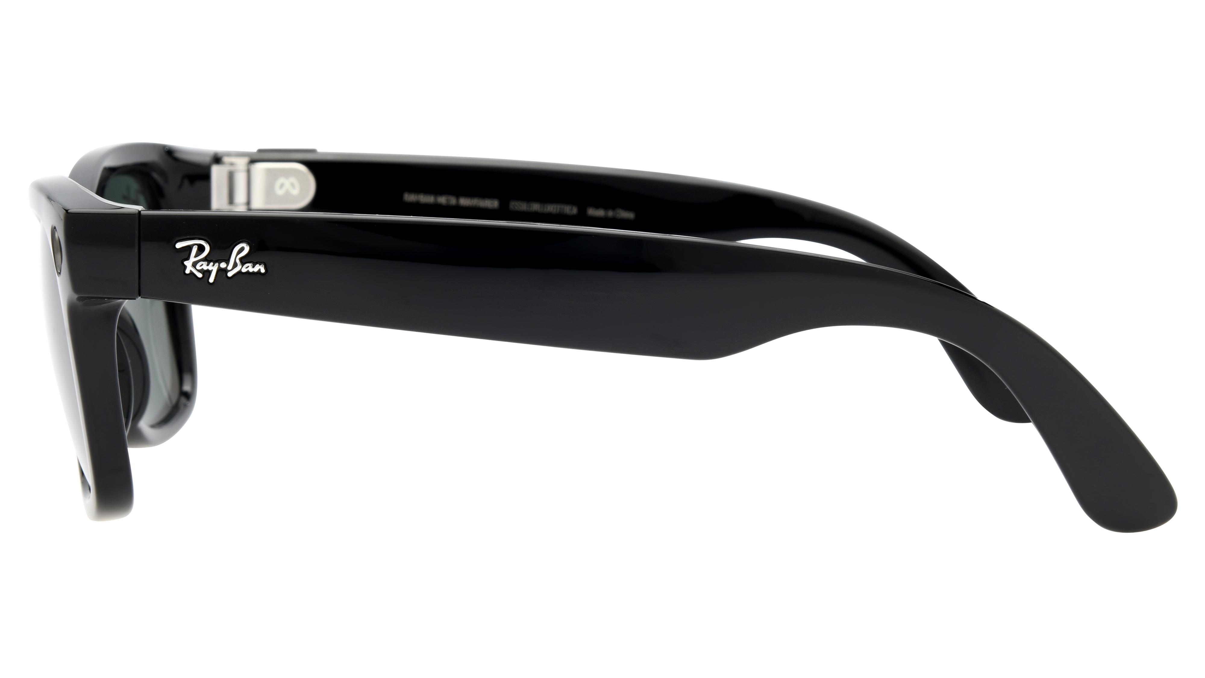 Lunettes de soleil Ray-Ban Mixte Noir Carré Rw4006 Gauche