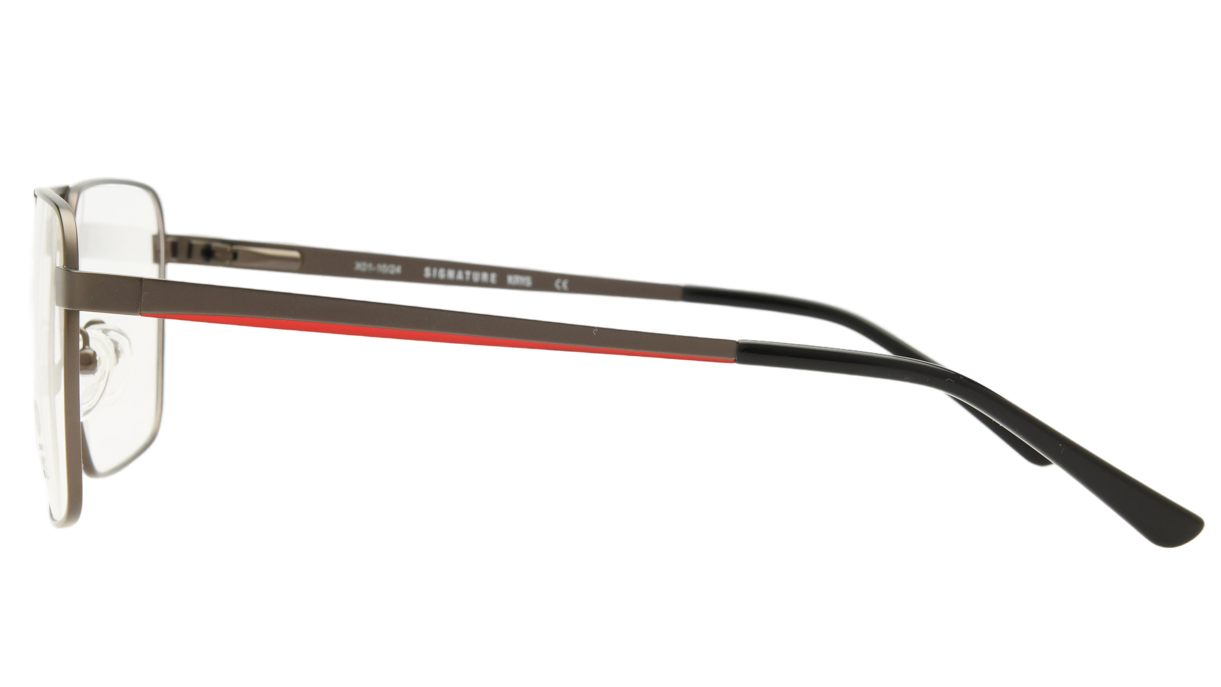 Lunettes de vue Krys Origine Homme Gris Aviateur Ess2503 Gauche