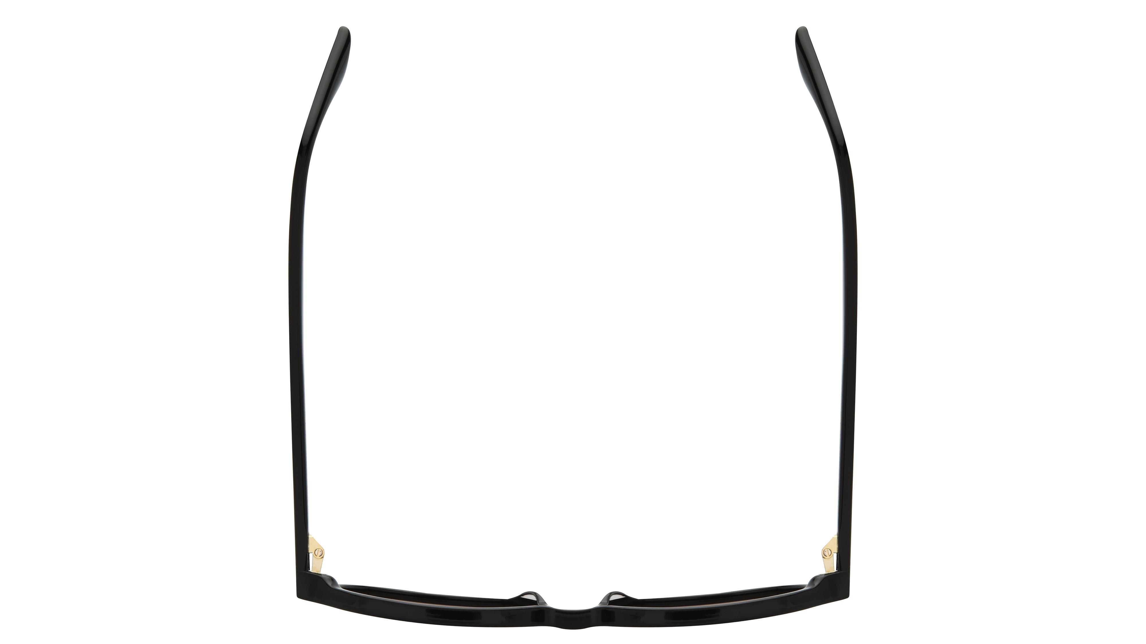 Lunettes de soleil Signature Krys Femme Noir Rectangle audacieuse Dessus