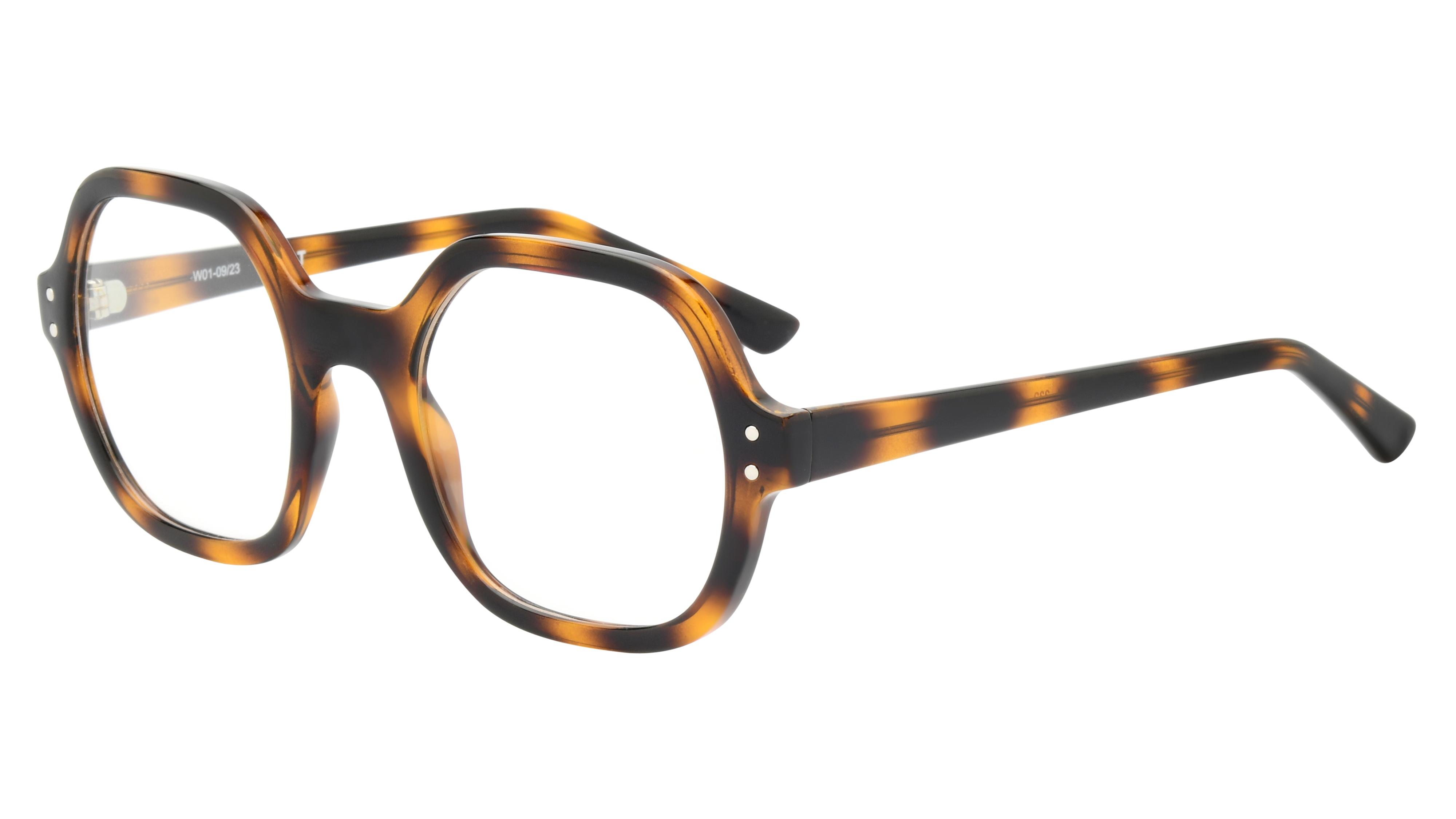 Lunettes de vue Alternance Femme Écaille Carré Alt24101 Trois-Quart