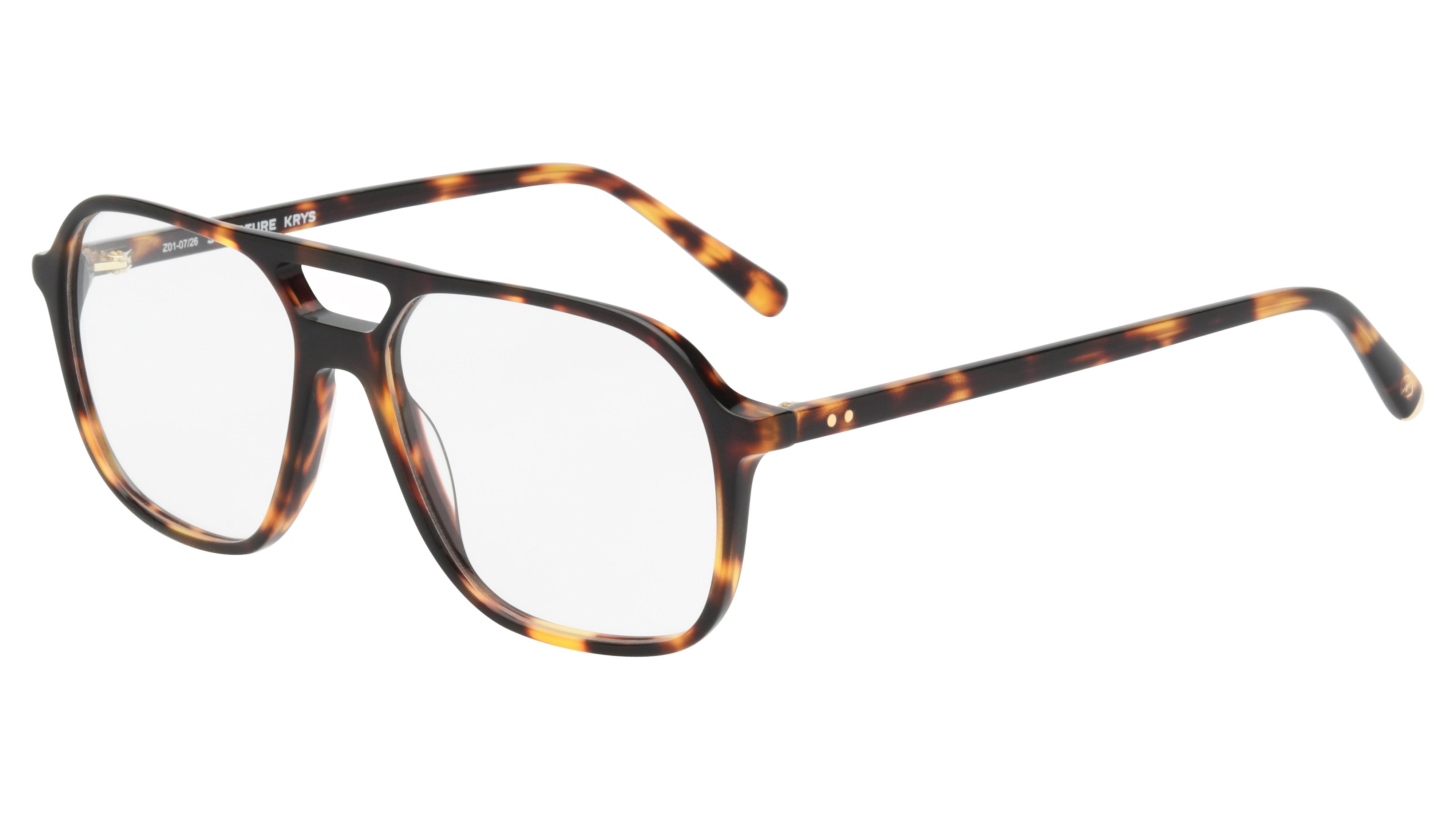 Lunettes de vue Signature Krys Femme Écaille Aviateur Ml2607 Trois-Quart