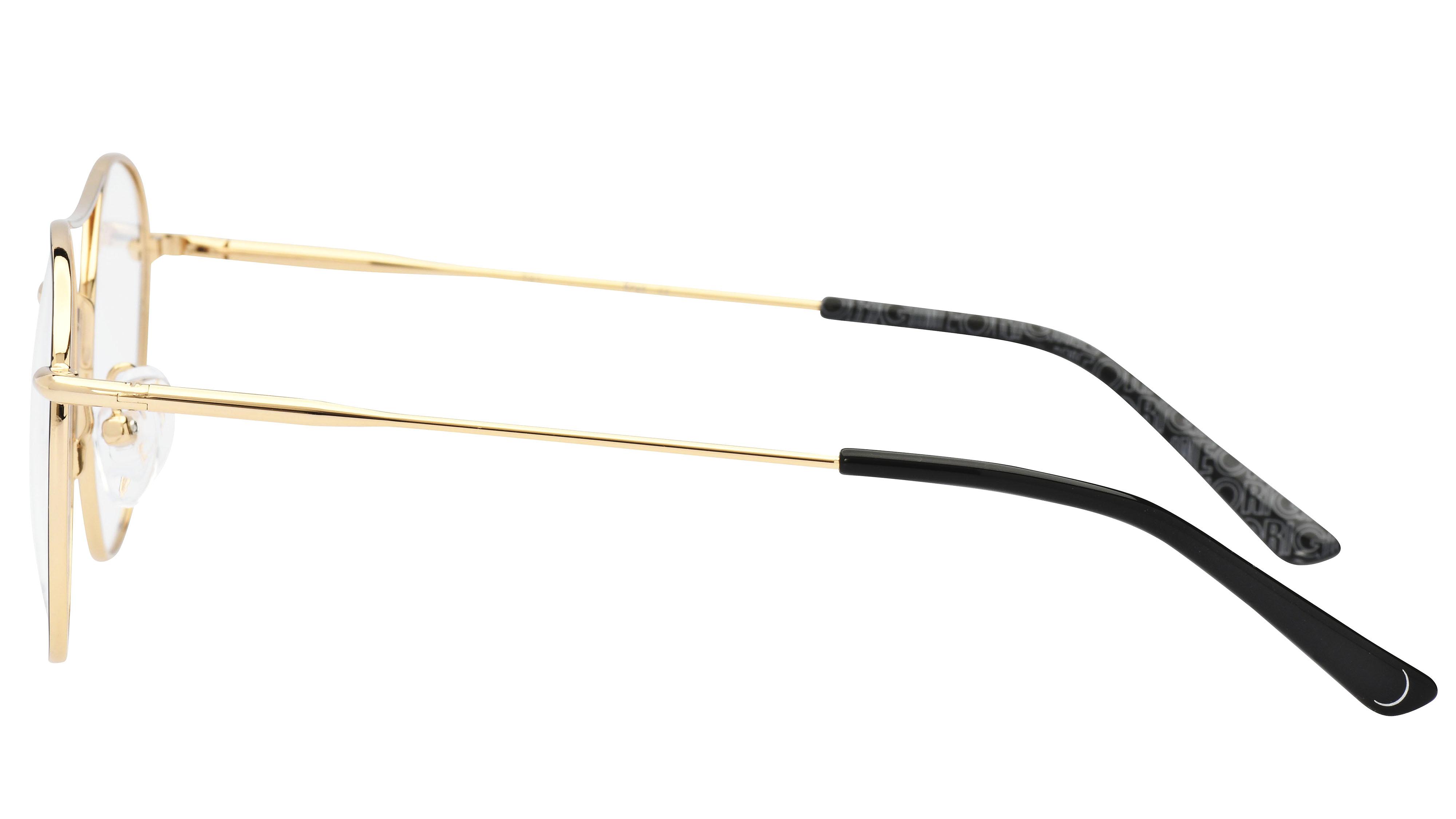 Lunettes de vue Signature Krys Femme Noir Ronde Kor2101 Gauche