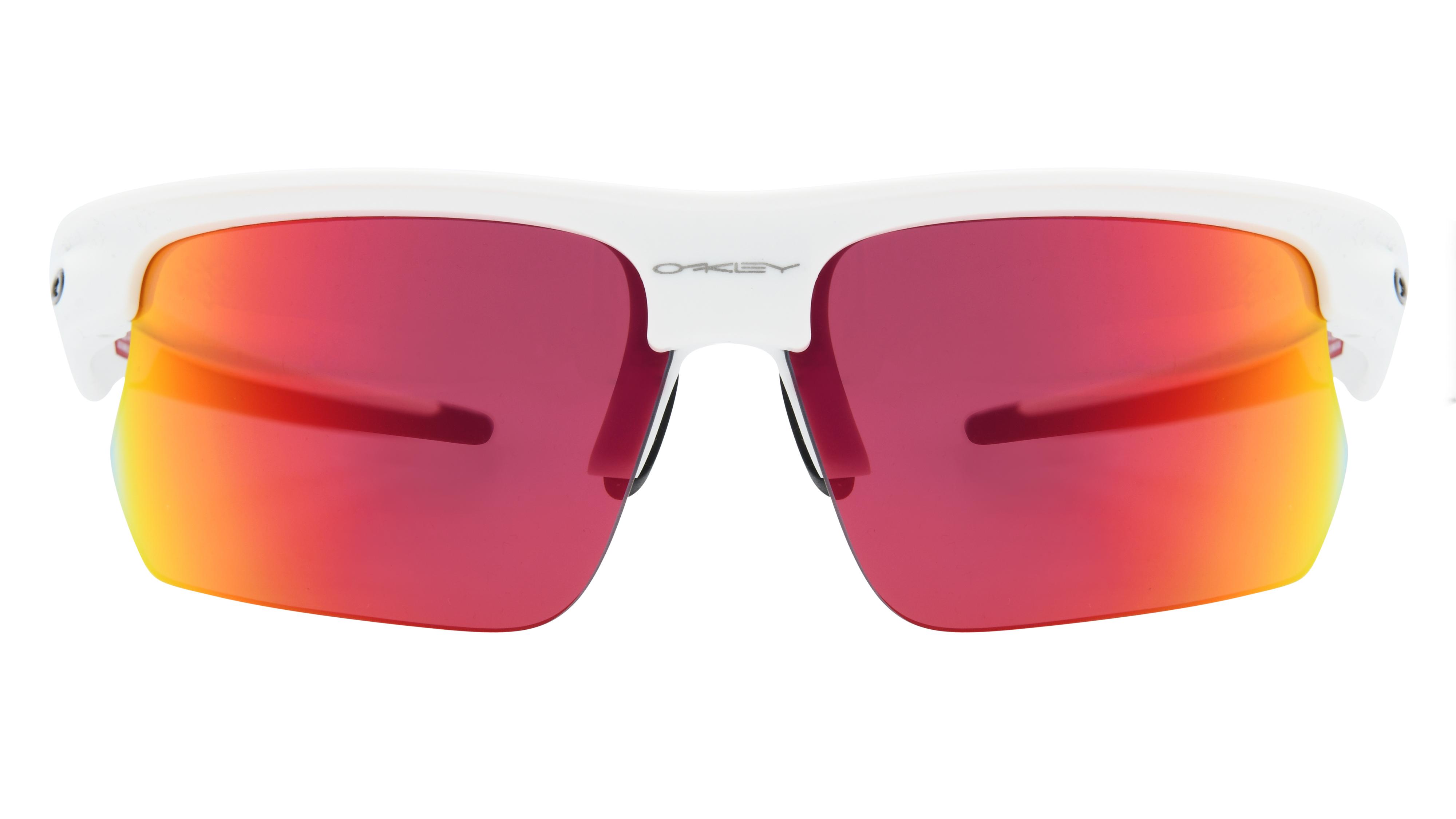 Lunettes de soleil Oakley Mixte Blanc Rectangle Oo9400 Face