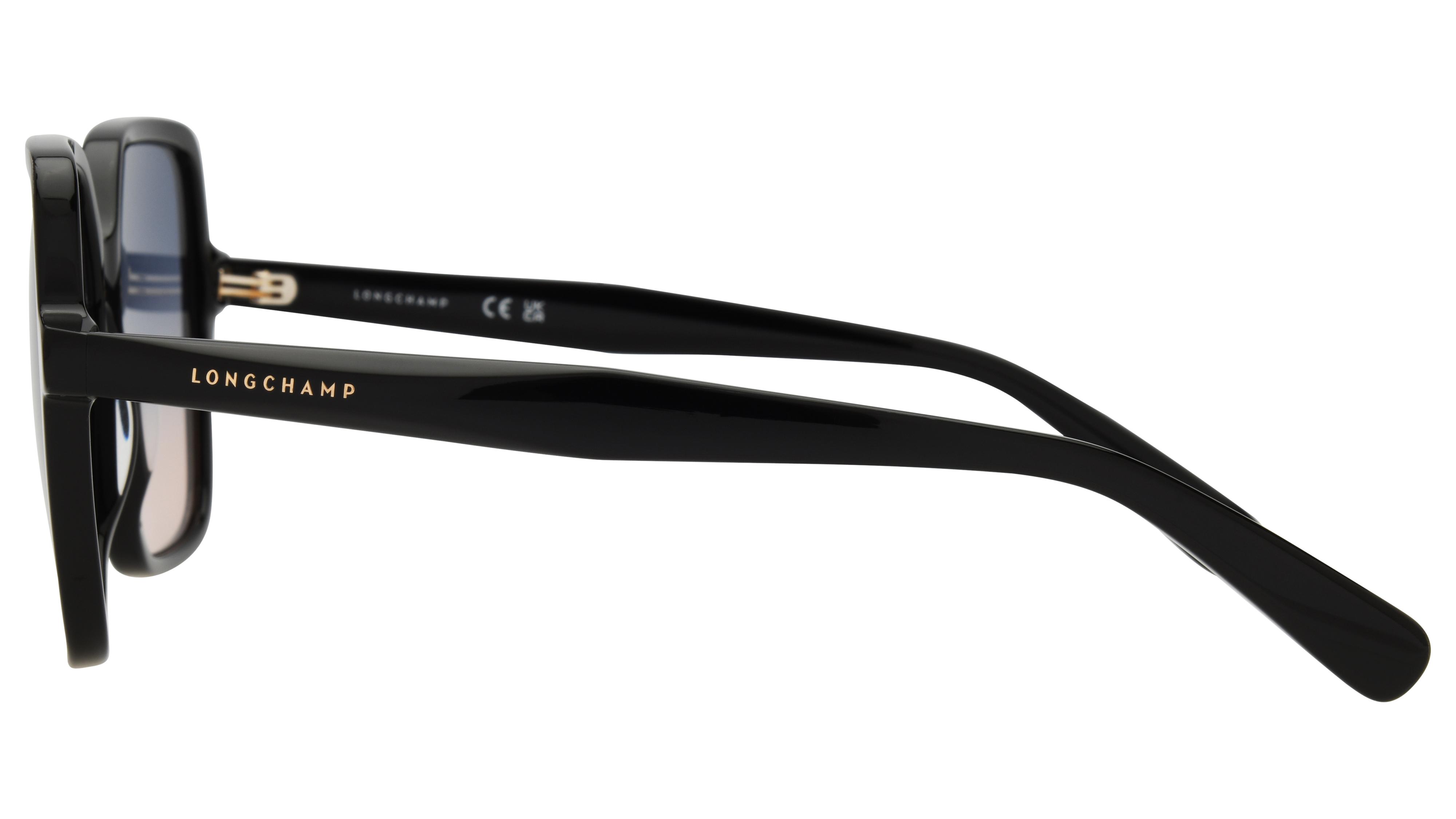 Lunettes de soleil Longchamp Femme Noir Carré lo808s Gauche