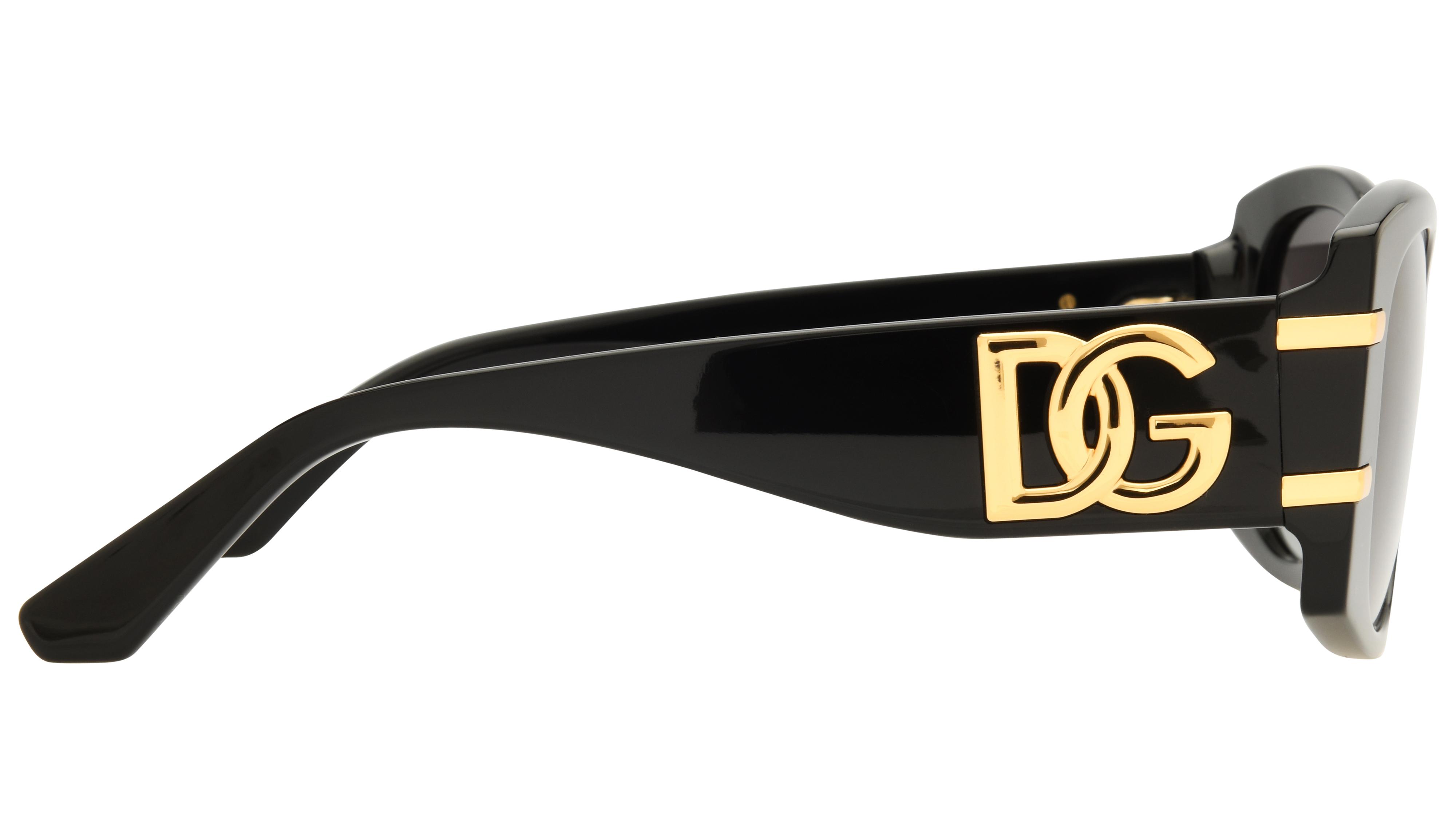 Lunettes de soleil Dolce&Gabbana Femme Noir Papillon DG4501 Droite