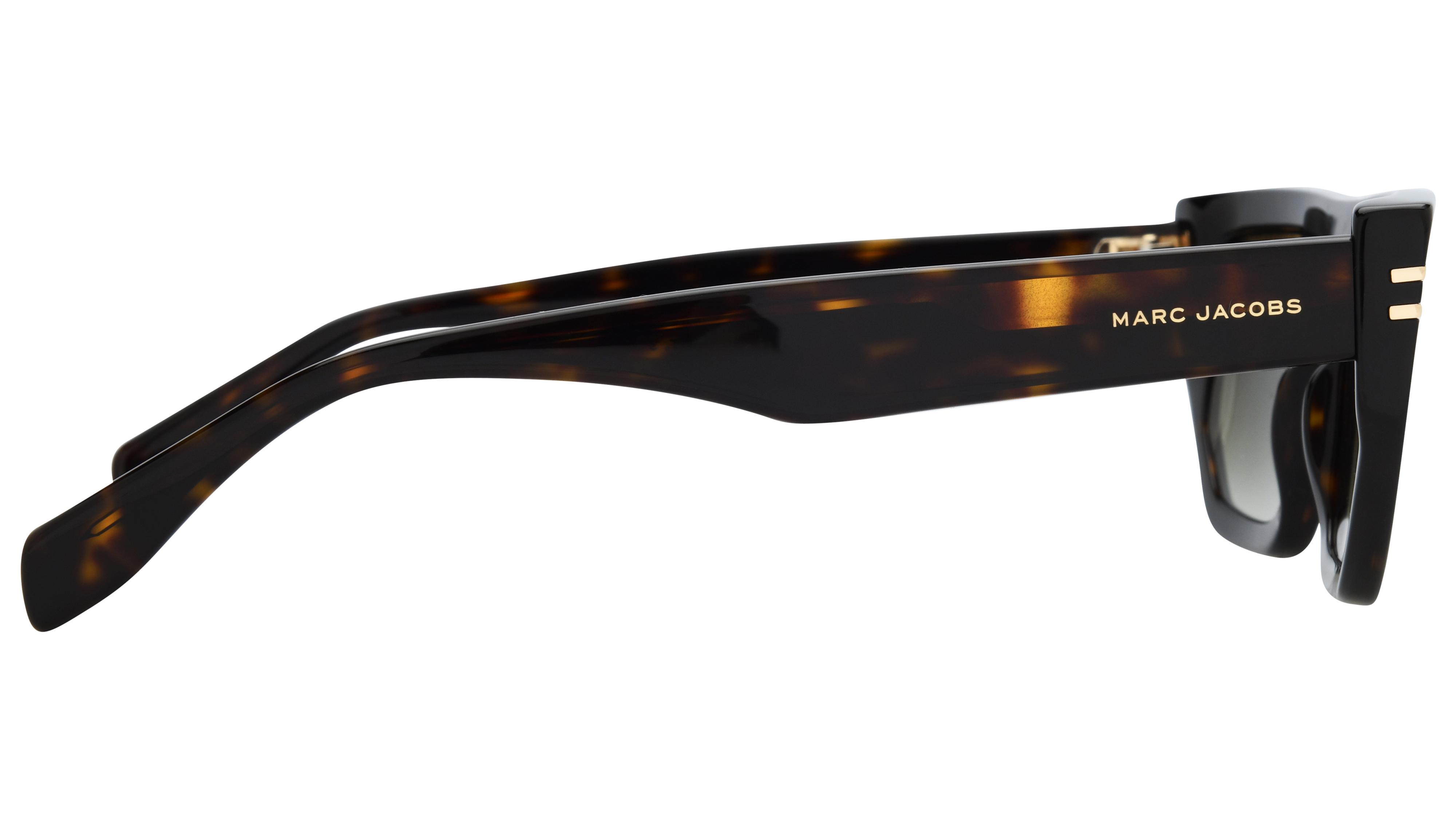 Lunettes de soleil Marc Jacobs Homme Écaille Rectangle Marc Droite