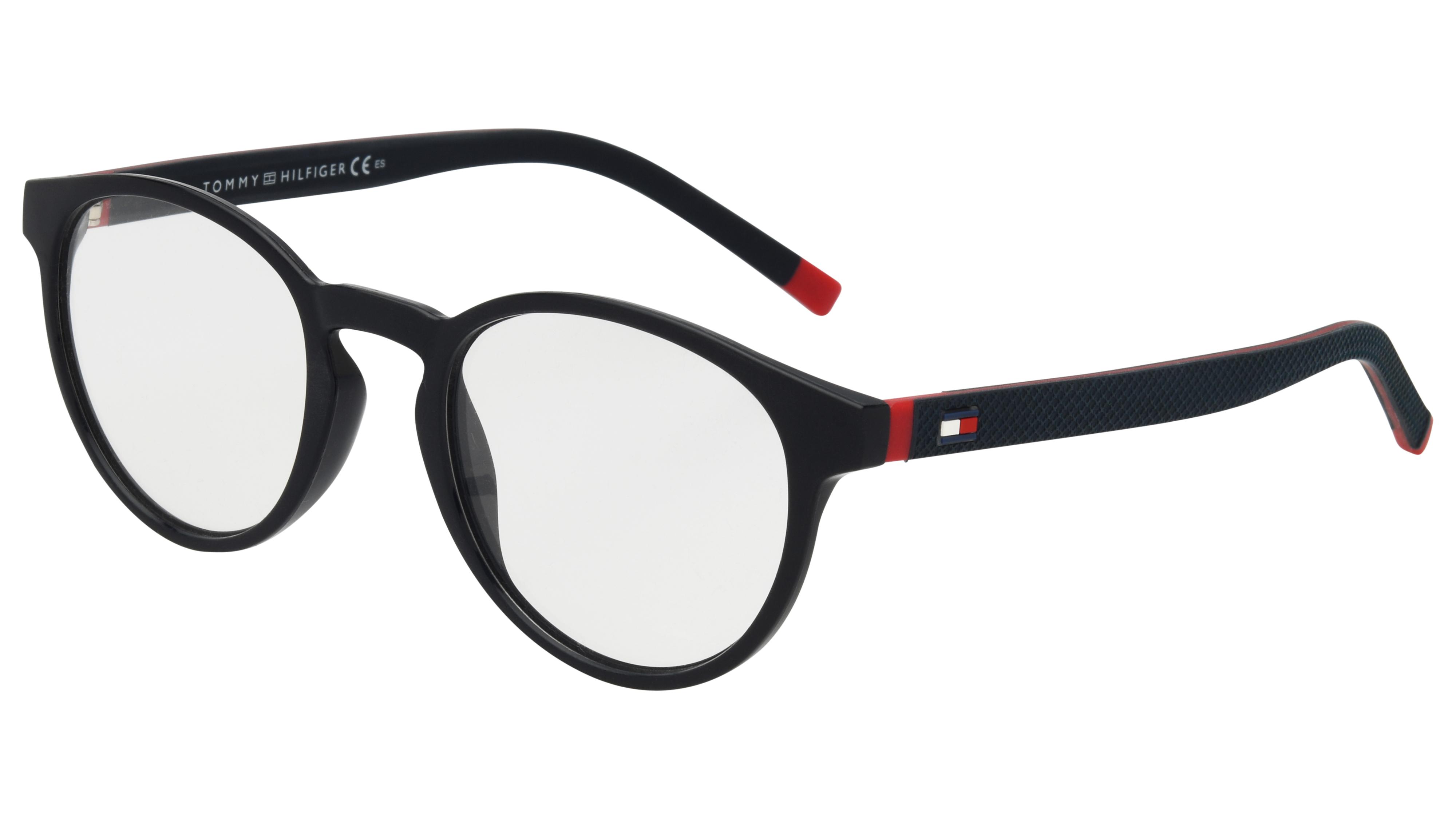Lunettes de vue Tommy Hilfiger Homme Bleu Pantos Th1787 Trois-Quart