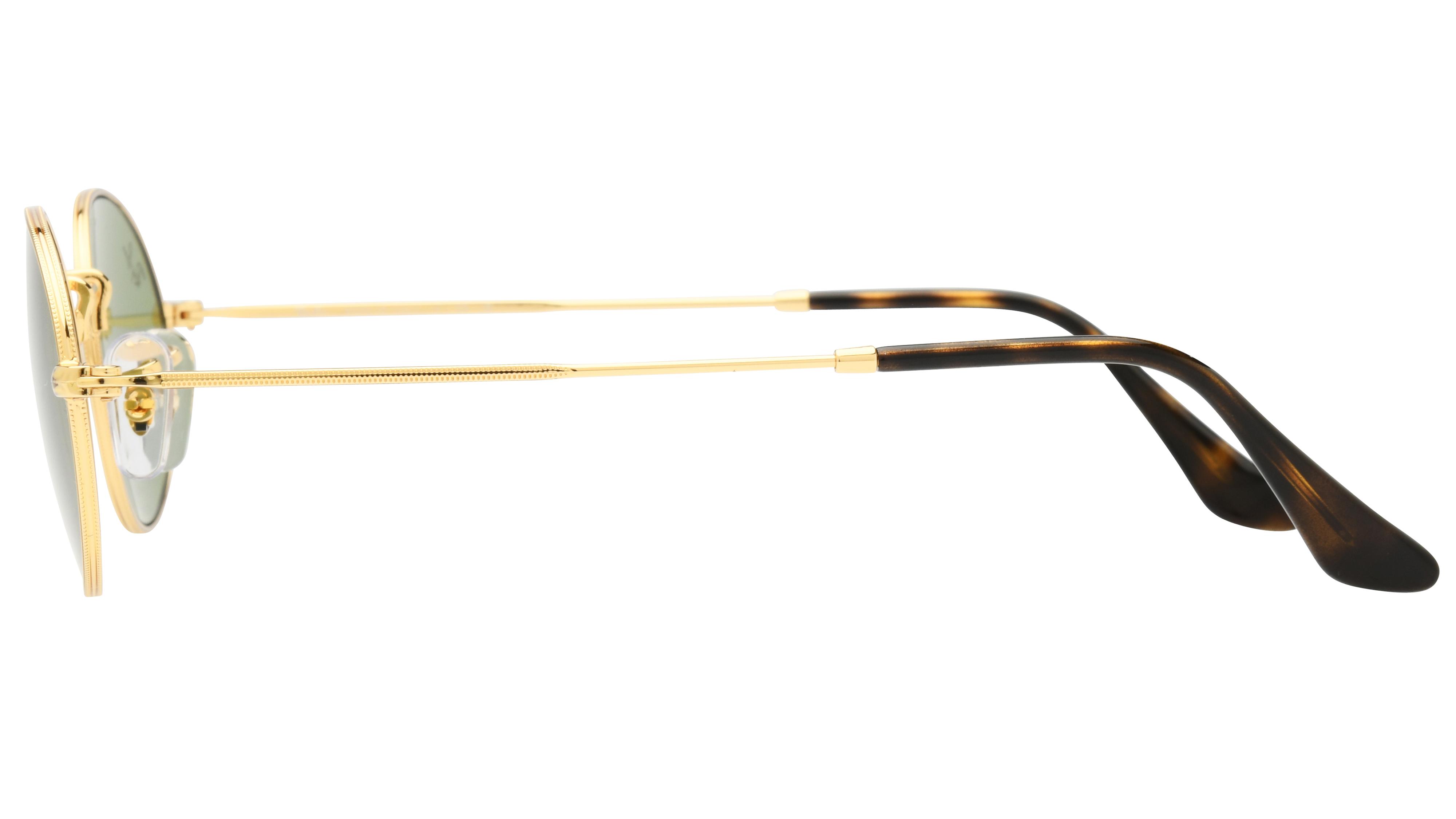 Lunettes de soleil Ray-Ban Mixte Or Ovale RB3547 Gauche