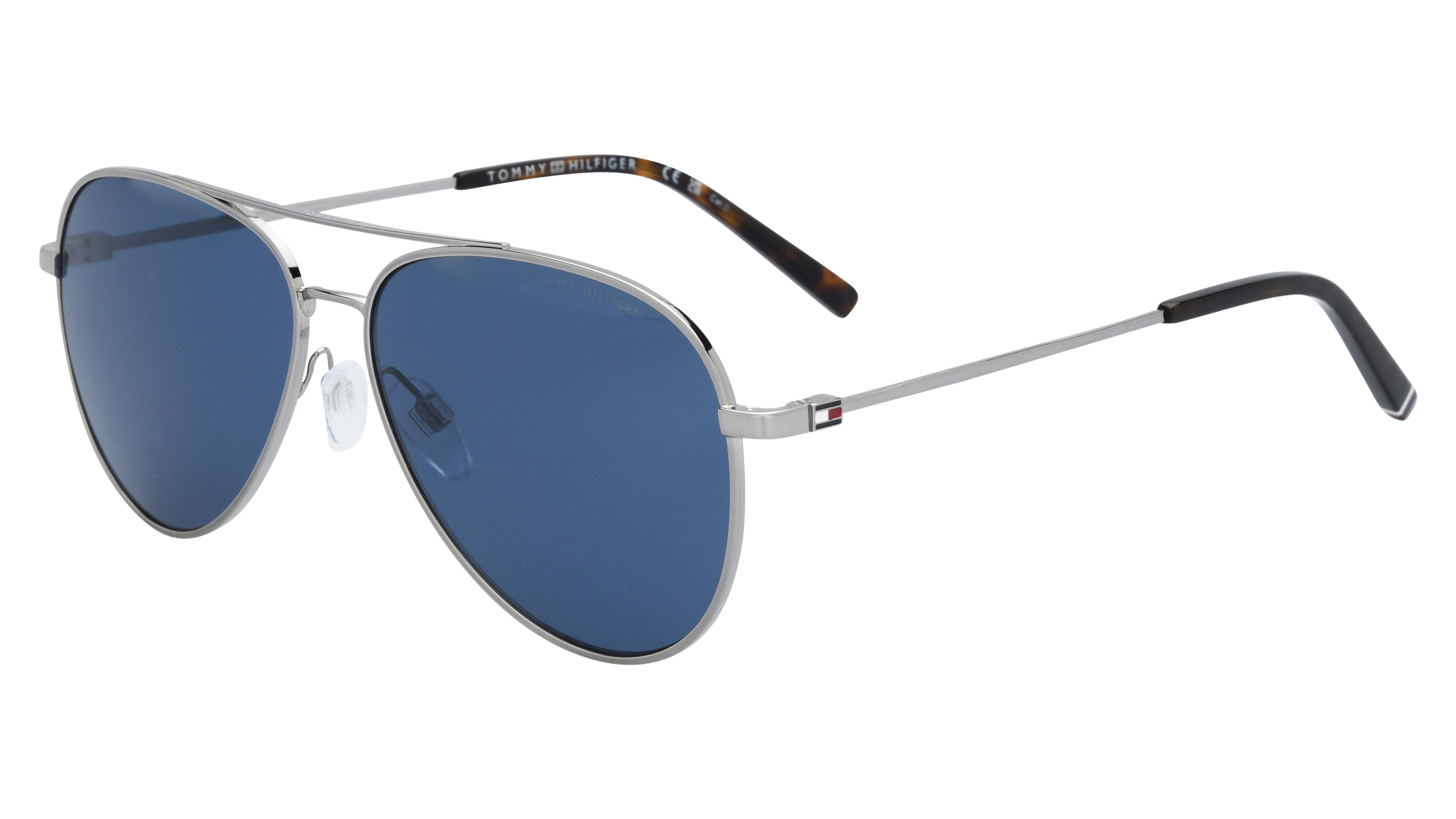 Lunettes de soleil Tommy Hilfiger Homme Gris Aviateur Th Trois-Quart