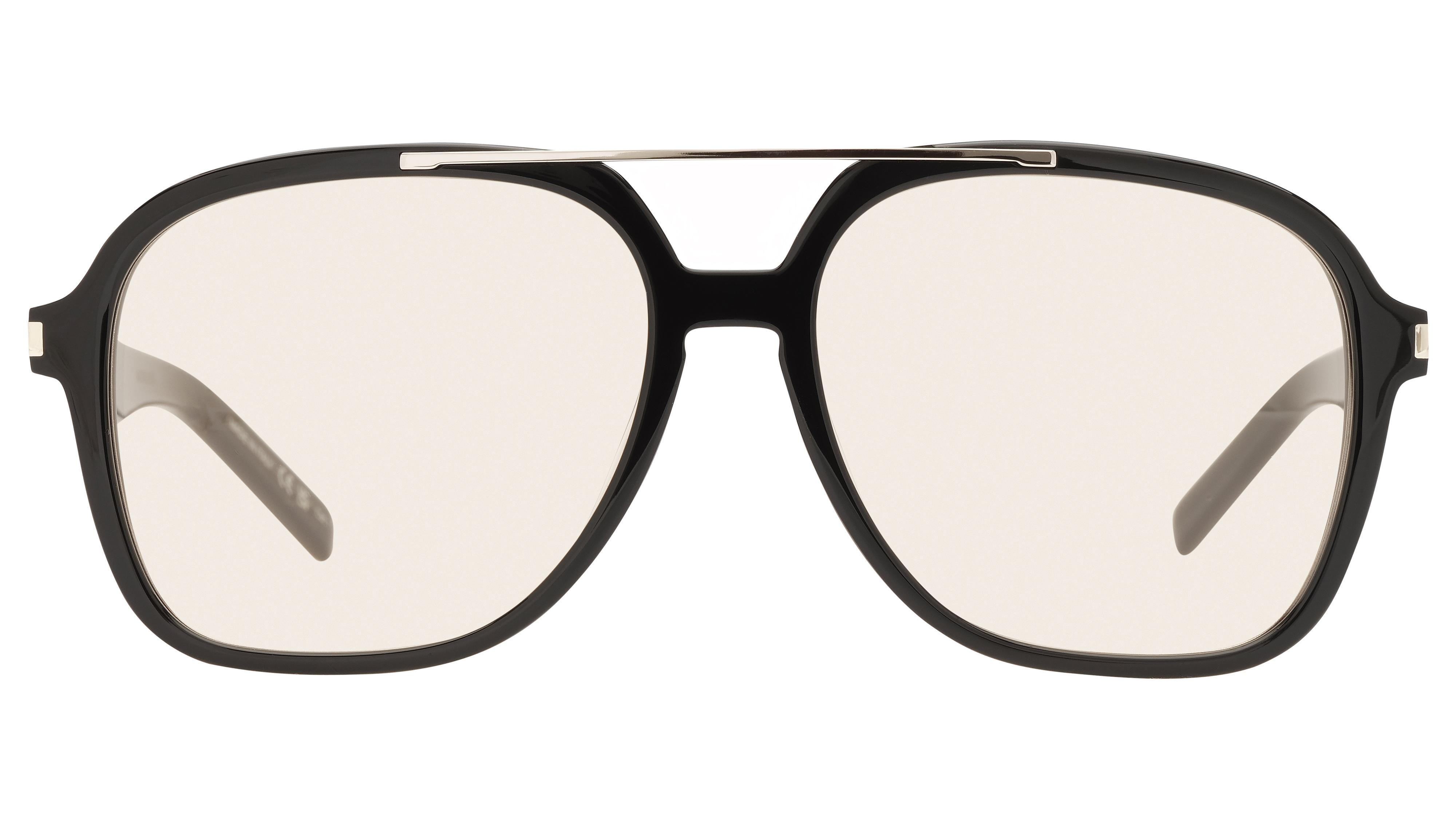 Lunettes de soleil Saint Laurent Femme Noir Aviateur Sl545 Face