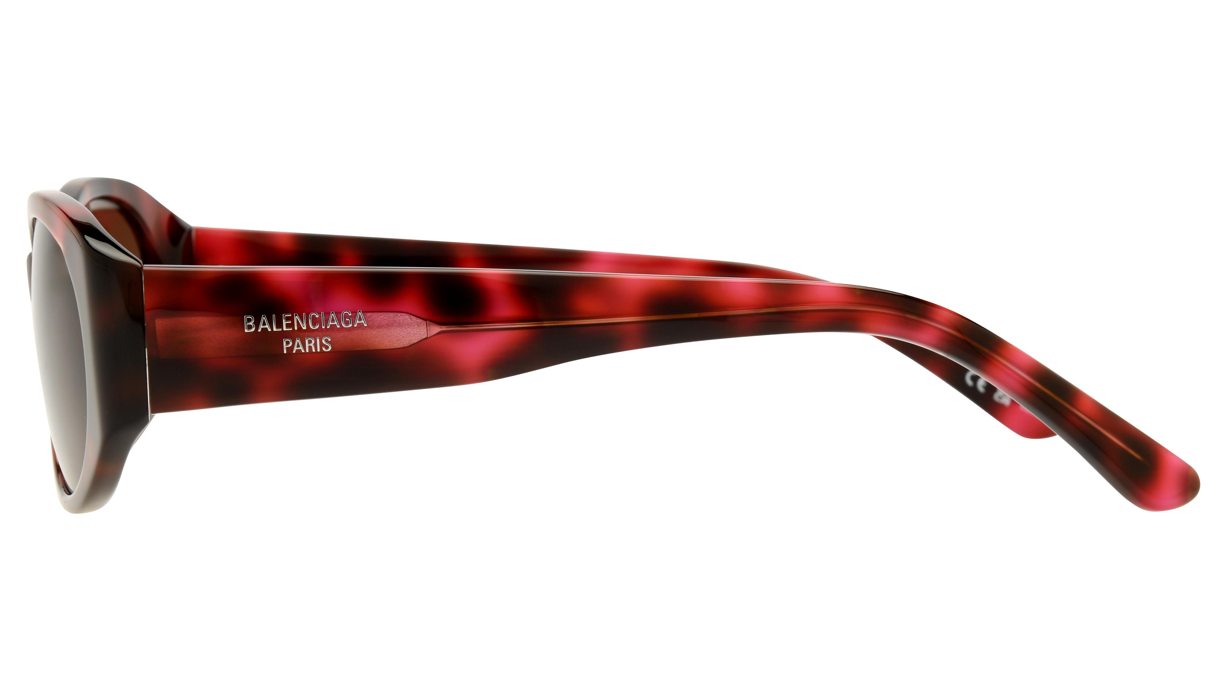 Lunettes de soleil Balenciaga Femme Écaille Ovale Bb0369Sk Gauche