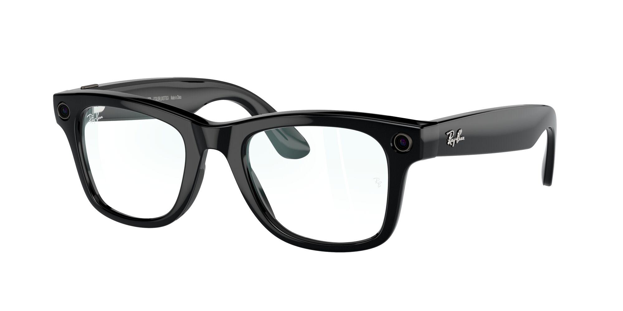 Lunettes de soleil Ray-Ban Mixte Noir Carré RW4006 Droite