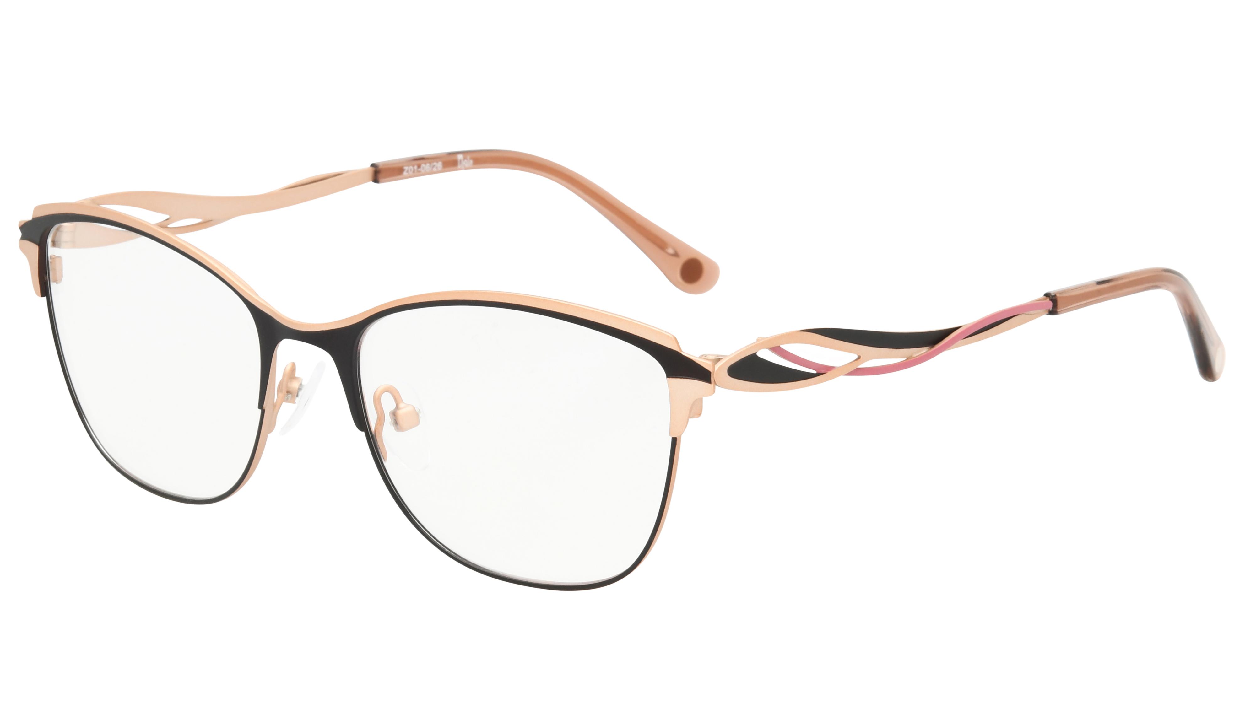 Lunettes de vue Baïa Femme Marron Rectangle Baa2605 Trois-Quart