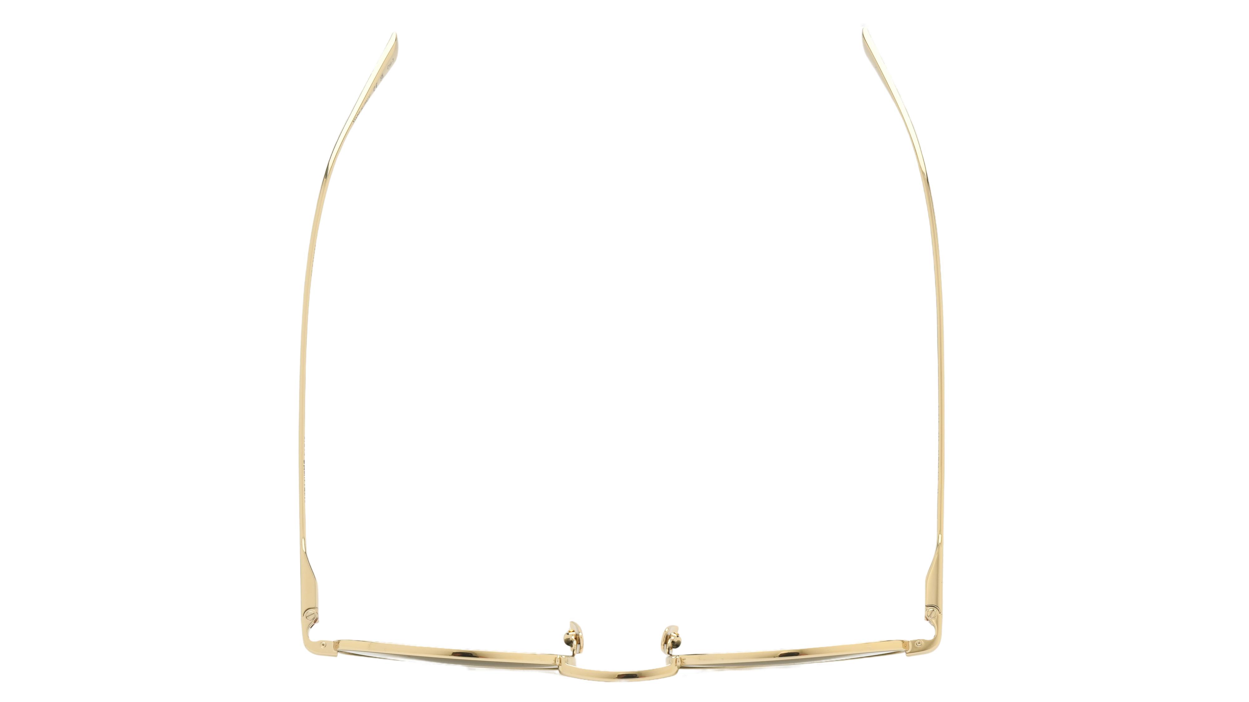 Lunettes de soleil Saint Laurent Homme Or Ronde sl799 Dessus