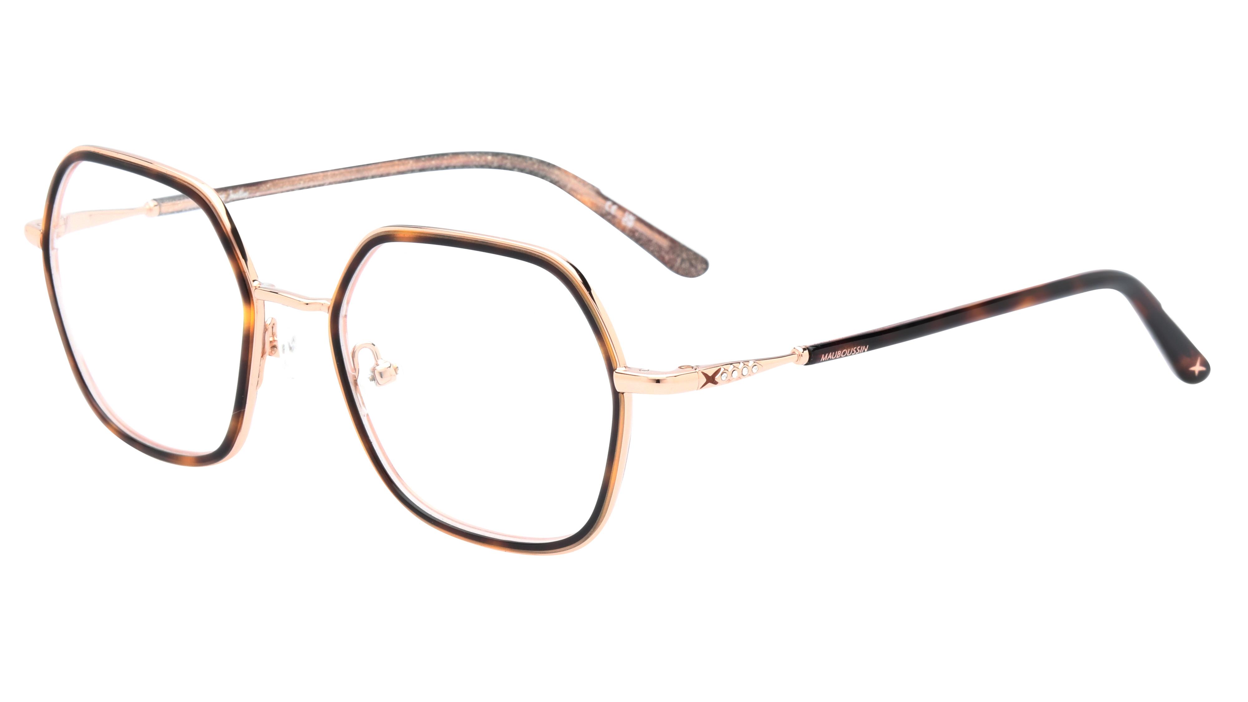 Lunettes de vue Mauboussin Mau2403 4 Rose Pale Texture Carre Krys