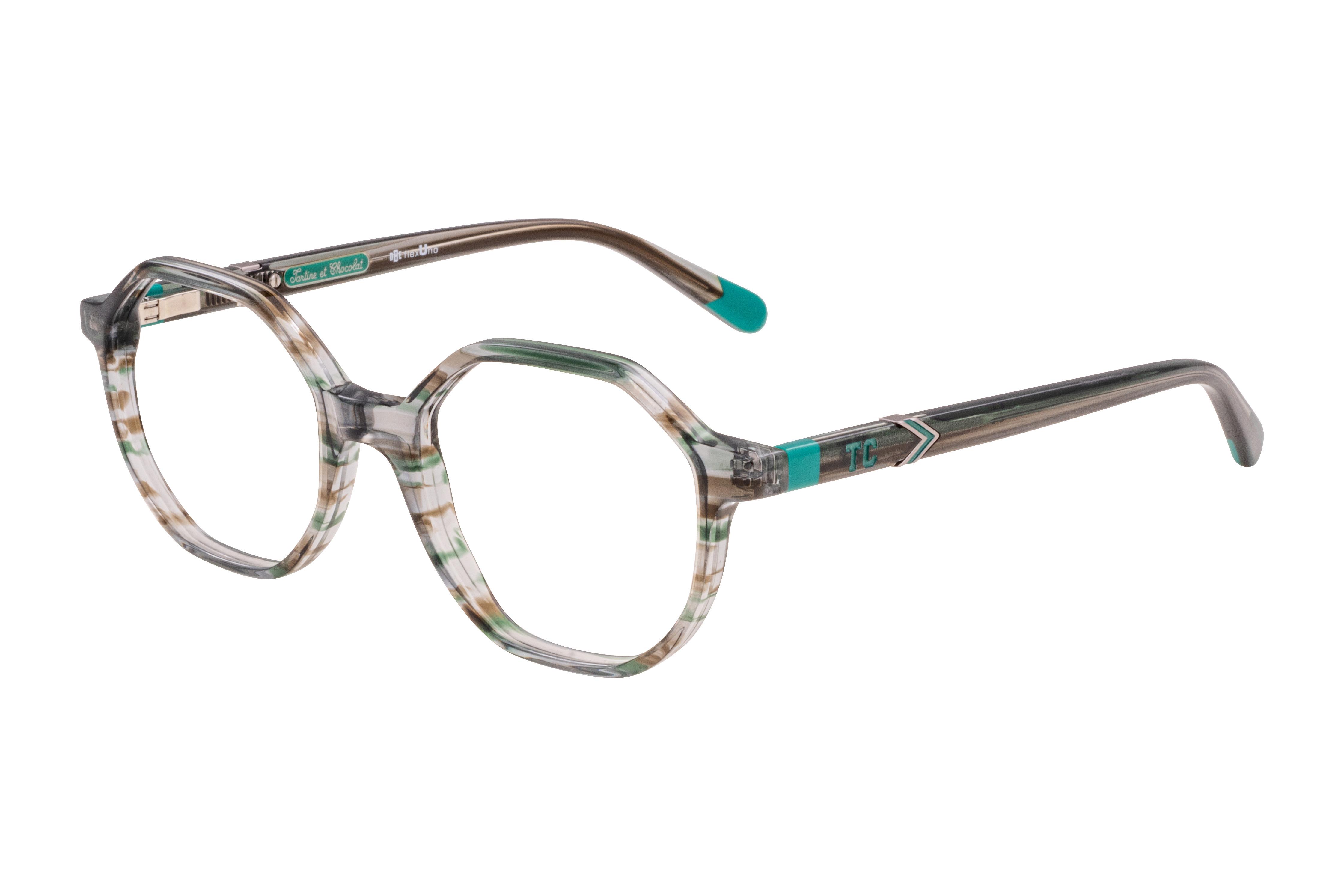 Lunettes de vue Tartine et Chocolat  Vert Wayfarer TCAA420C79 Gauche
