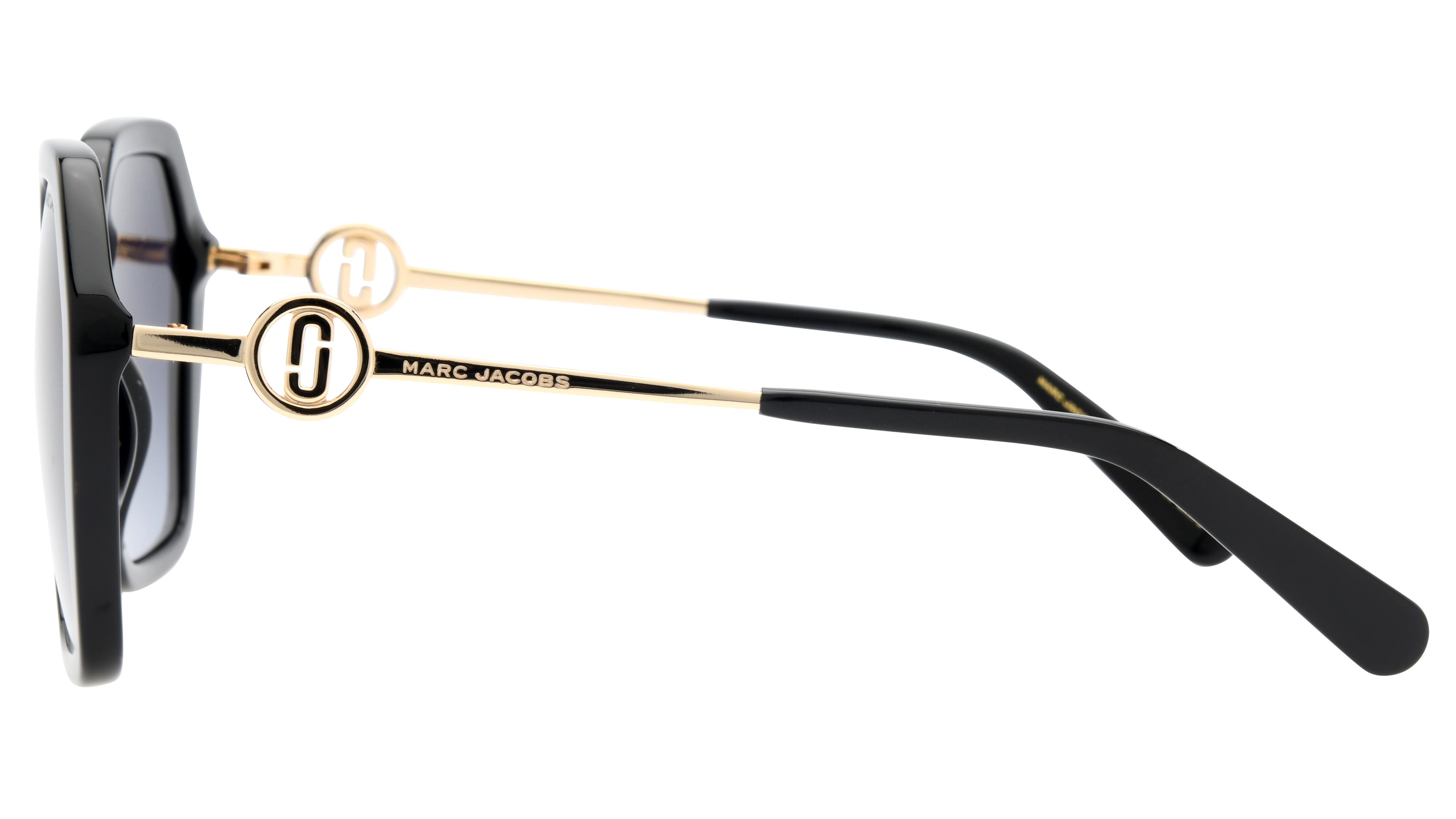 Lunettes de soleil Marc Jacobs Marc689 S 807 Noir Brillant Ronde Krys