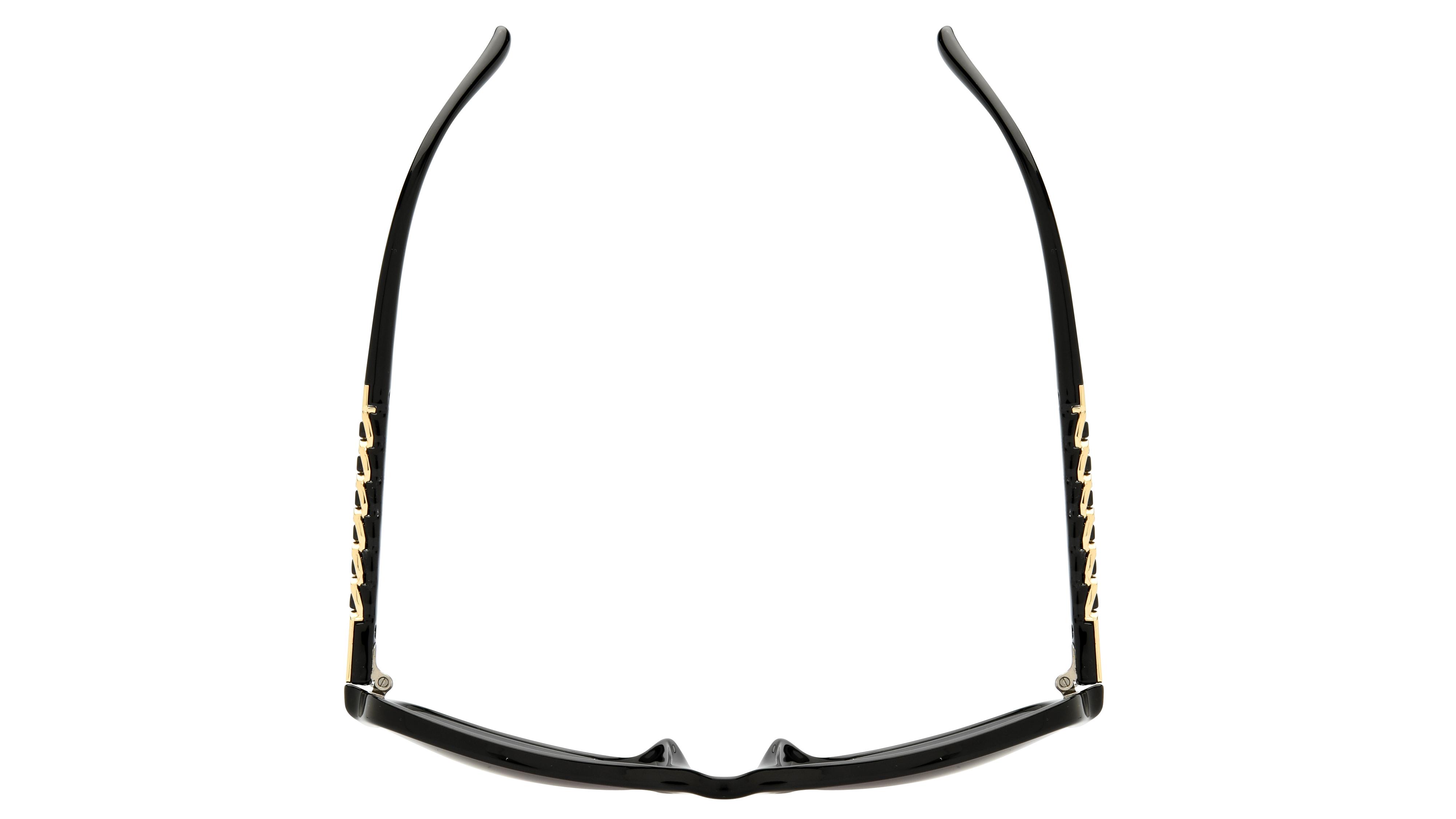 Lunettes de soleil Signature Krys Femme Noir Rectangle Ske2518-A Dessus
