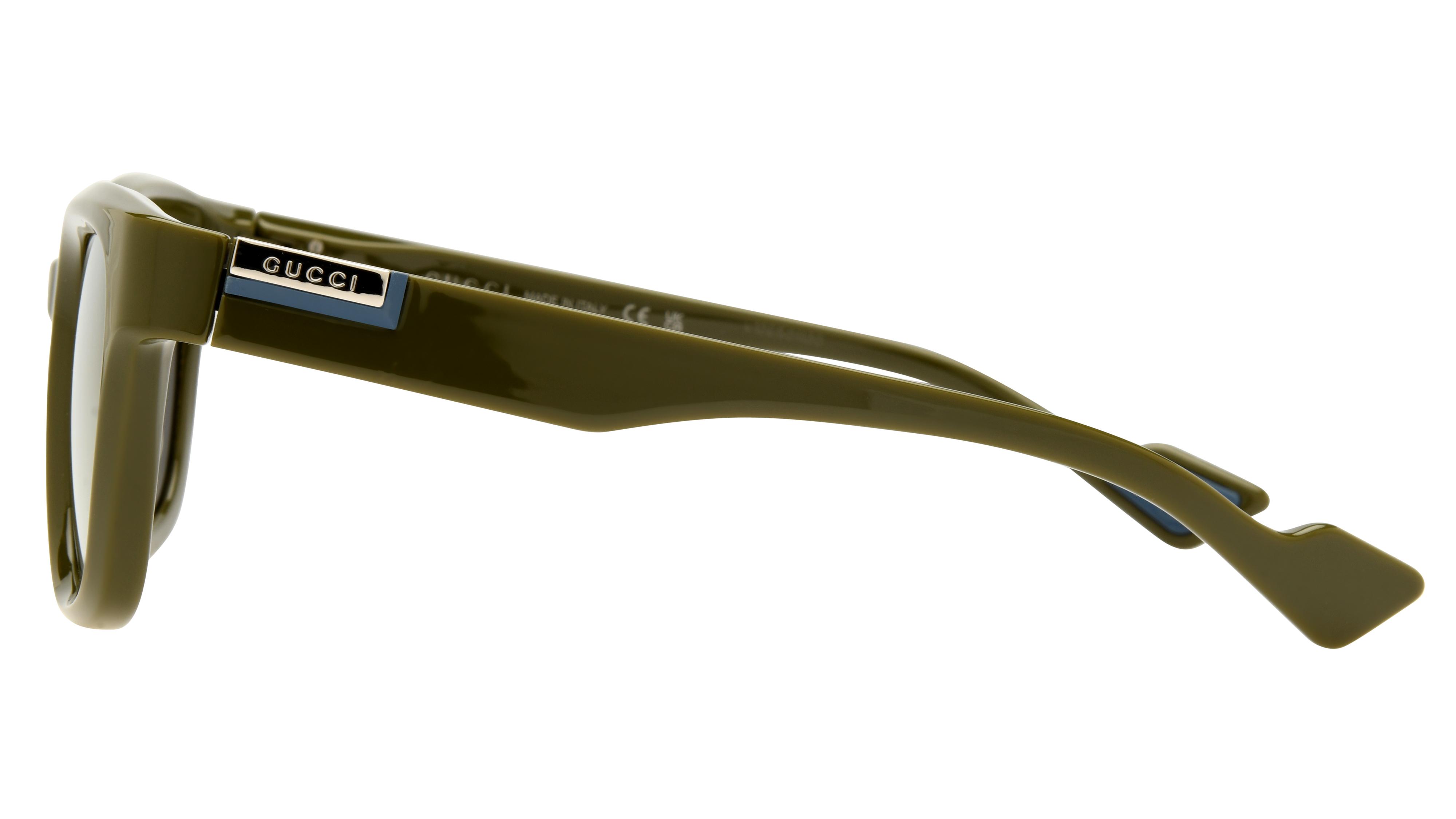 Lunettes de soleil Gucci Homme Vert Rectangle GG1621S Gauche
