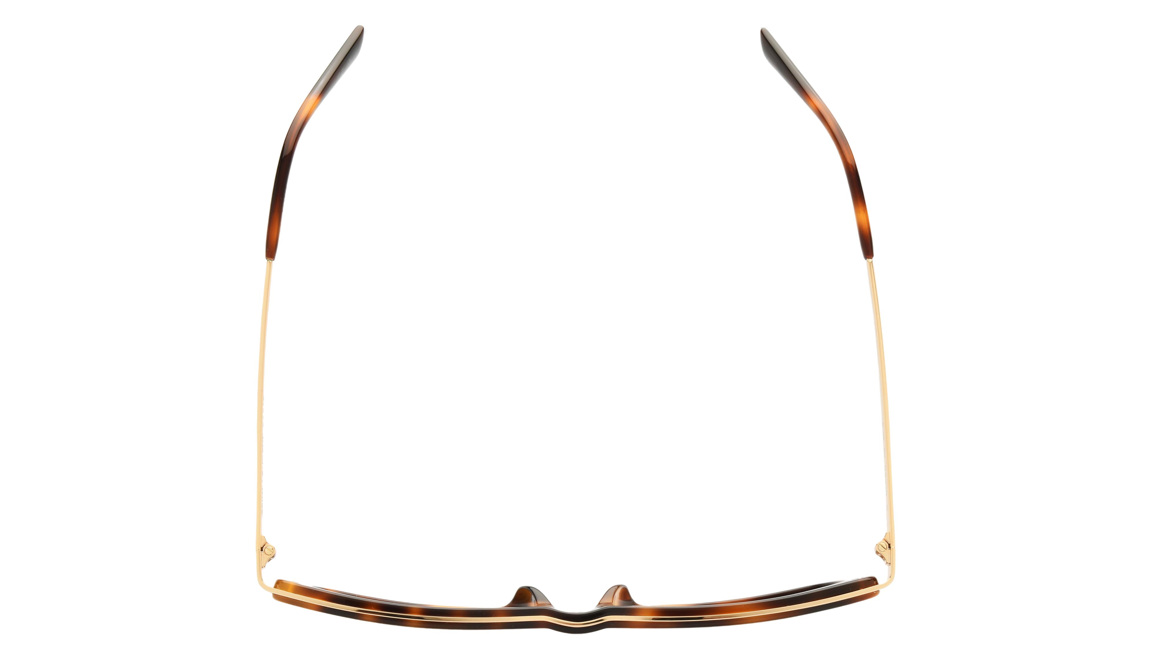 Lunettes de soleil Saint Laurent Mixte Marron Rectangle Sl766 Dessus