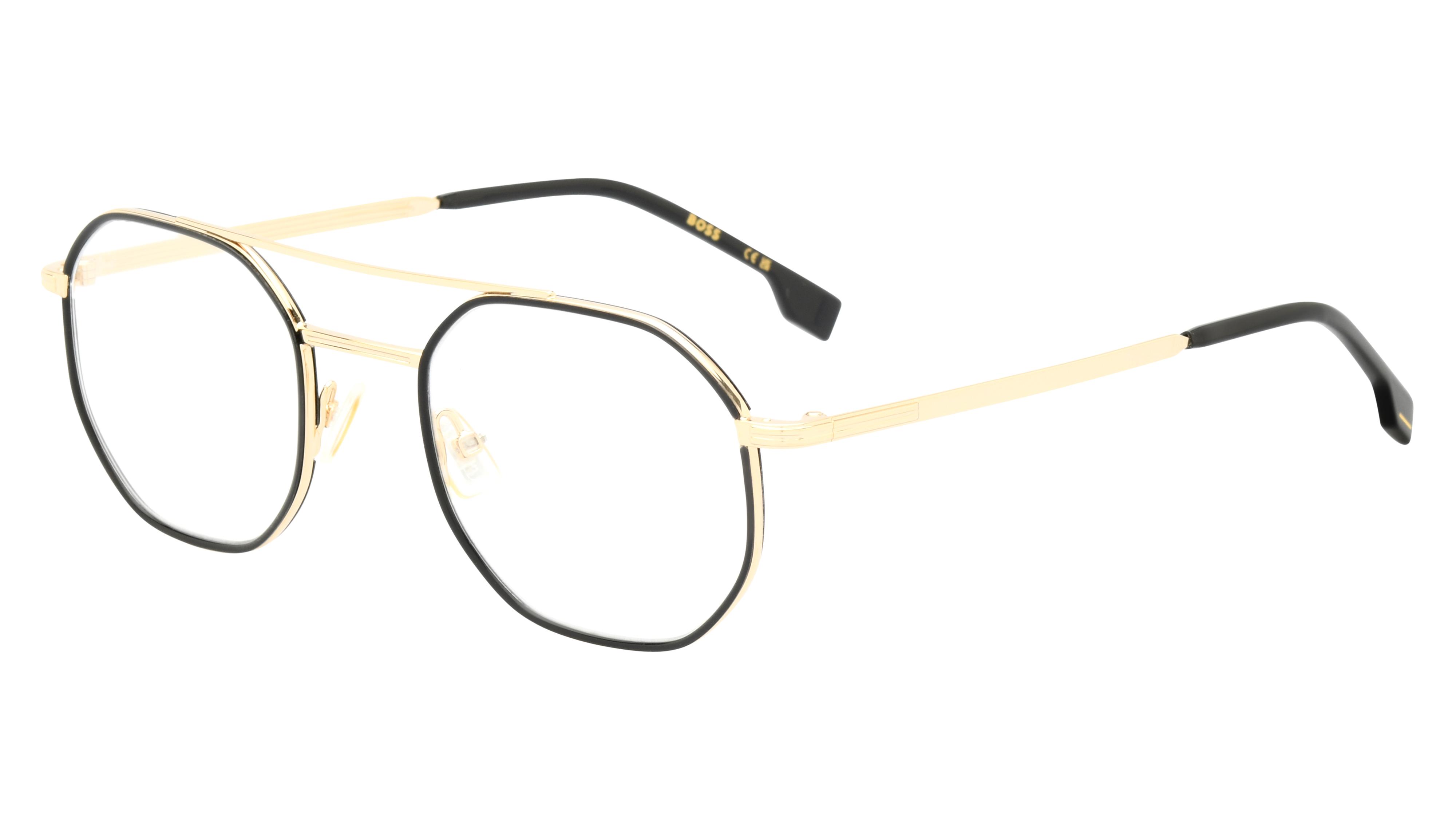 Lunettes de vue Boss Homme Or Aviateur Boss1632 Trois-Quart