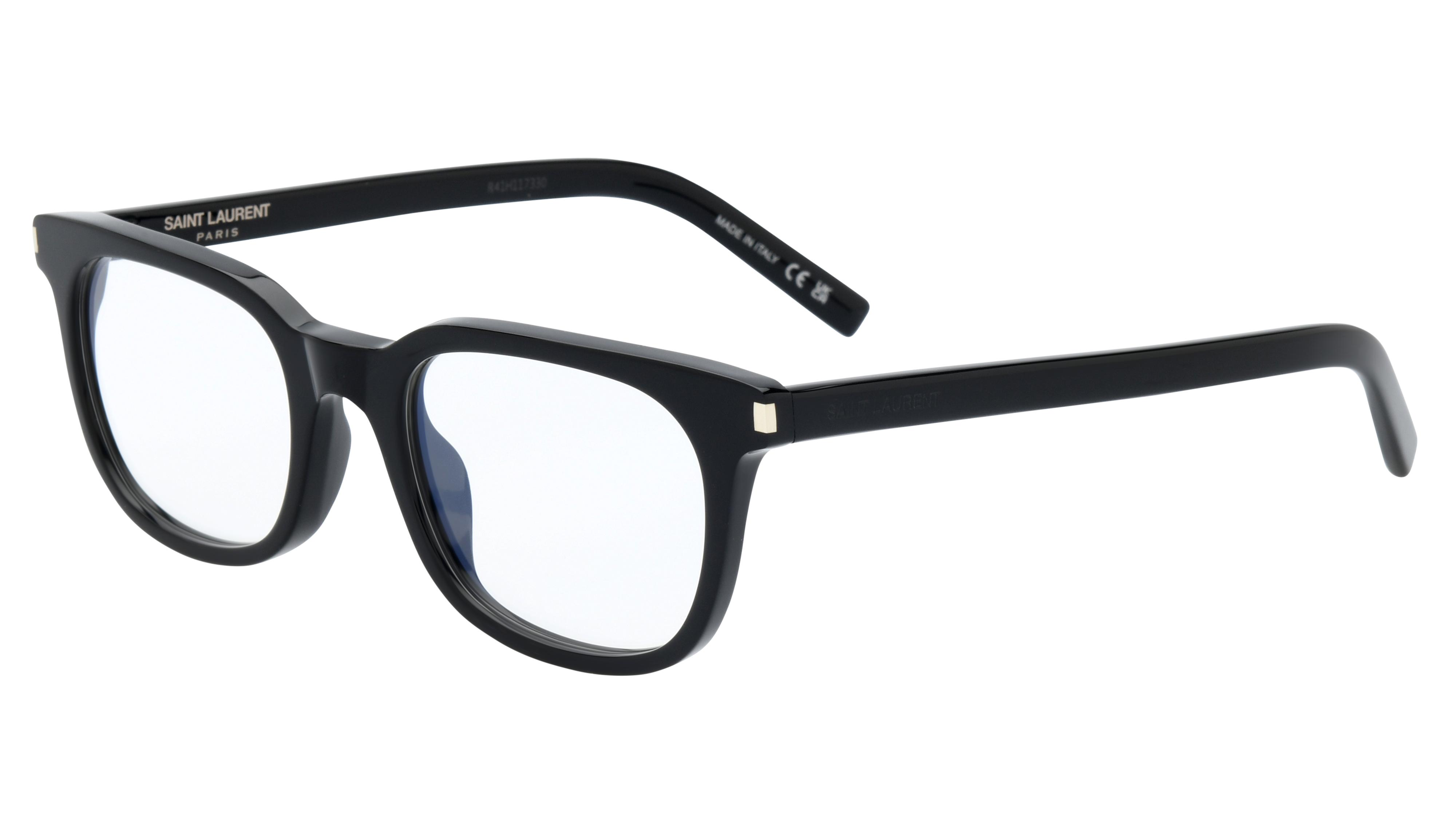 Lunettes de vue Saint Laurent Mixte Noir Pantos Sl840 Trois-Quart