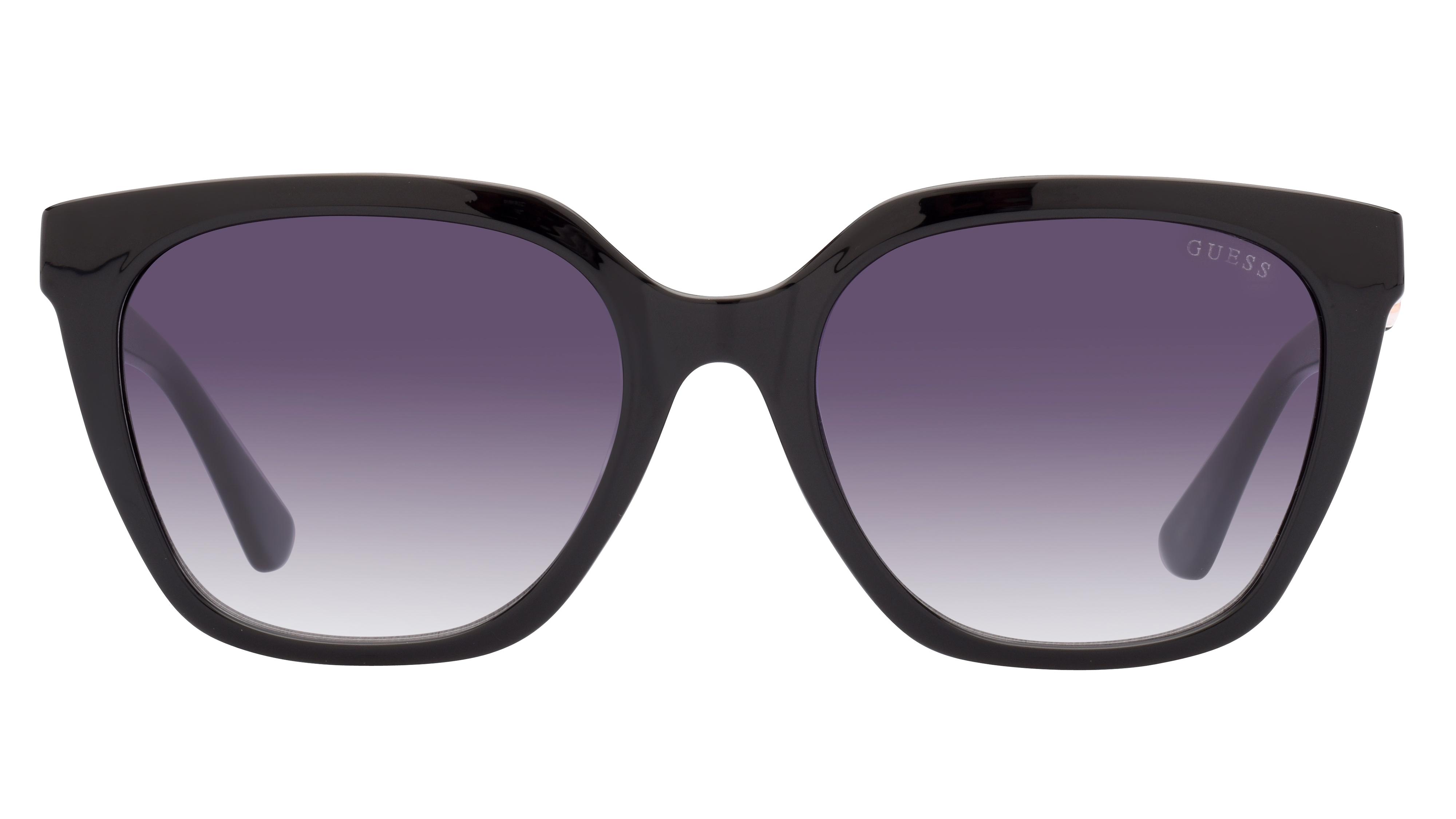 Lunettes de soleil Guess Femme Noir Rectangle Gu7870 Face
