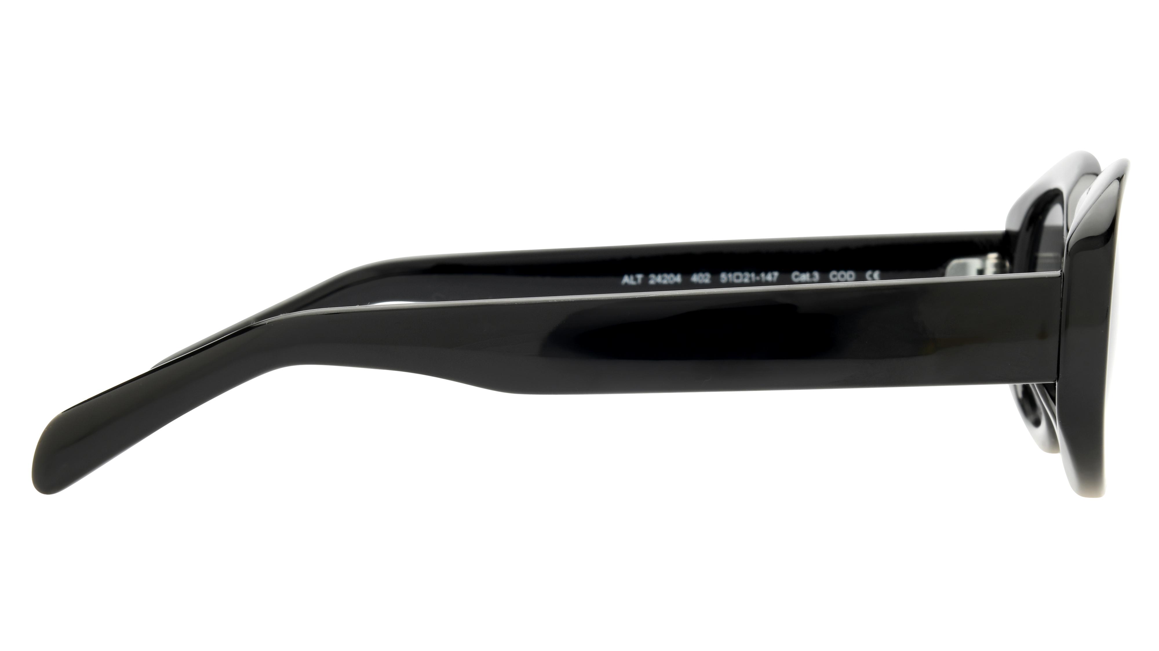 Lunettes de soleil Alternance Femme Noir Ovale Alt24204 Droite