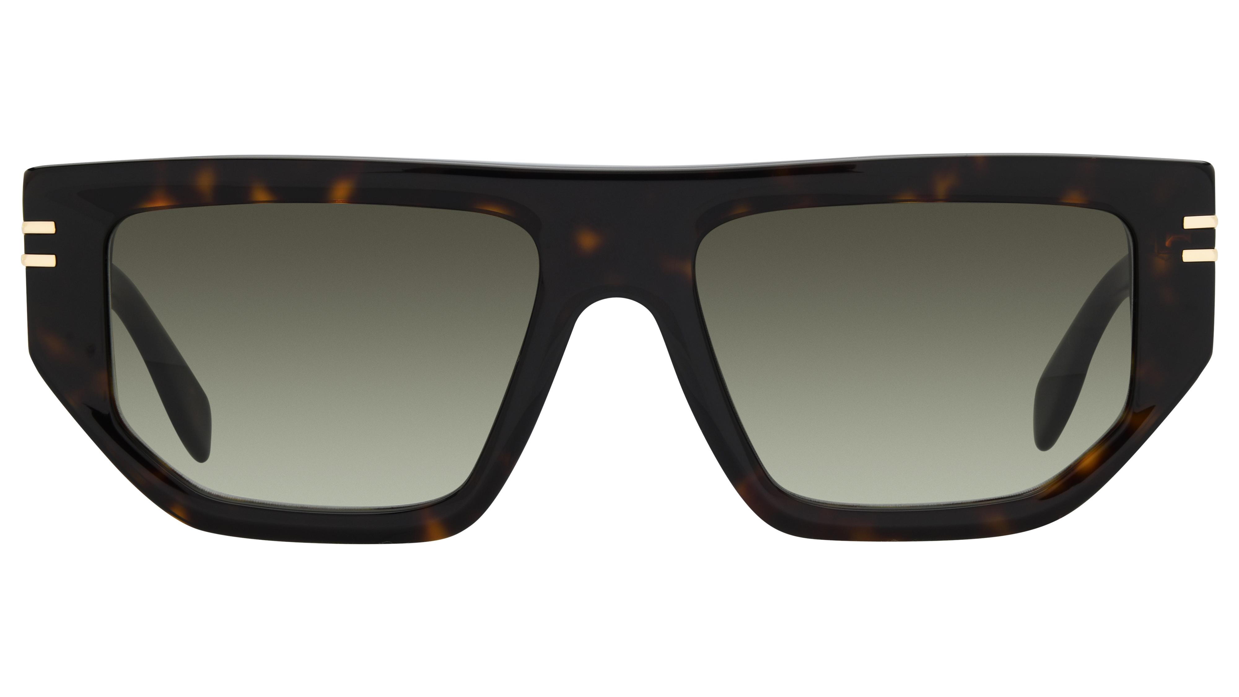 Lunettes de soleil Marc Jacobs Homme Écaille Rectangle Marc Face