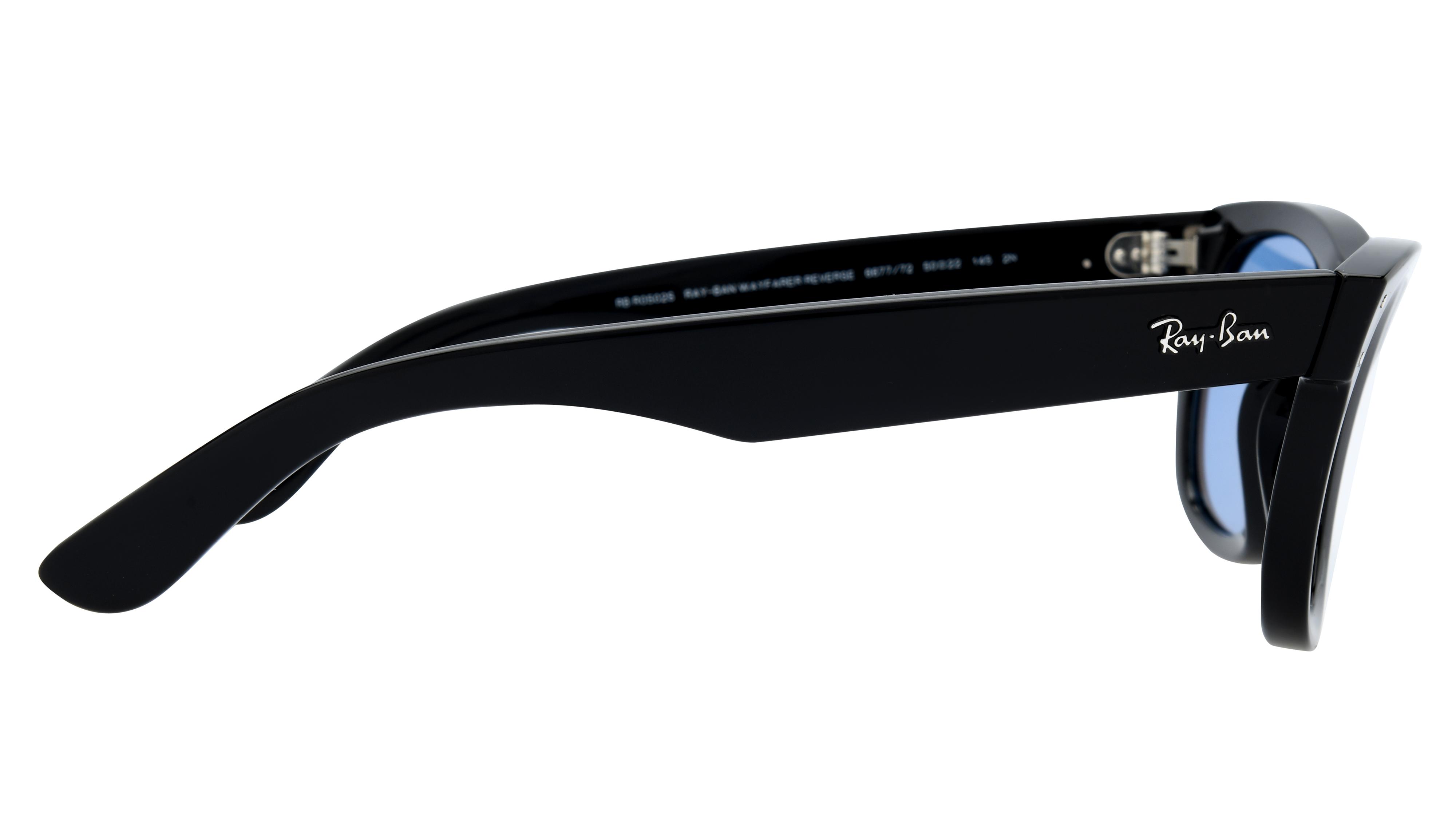 Lunettes de soleil Ray-Ban Mixte Noir Carré RBR0502S Droite
