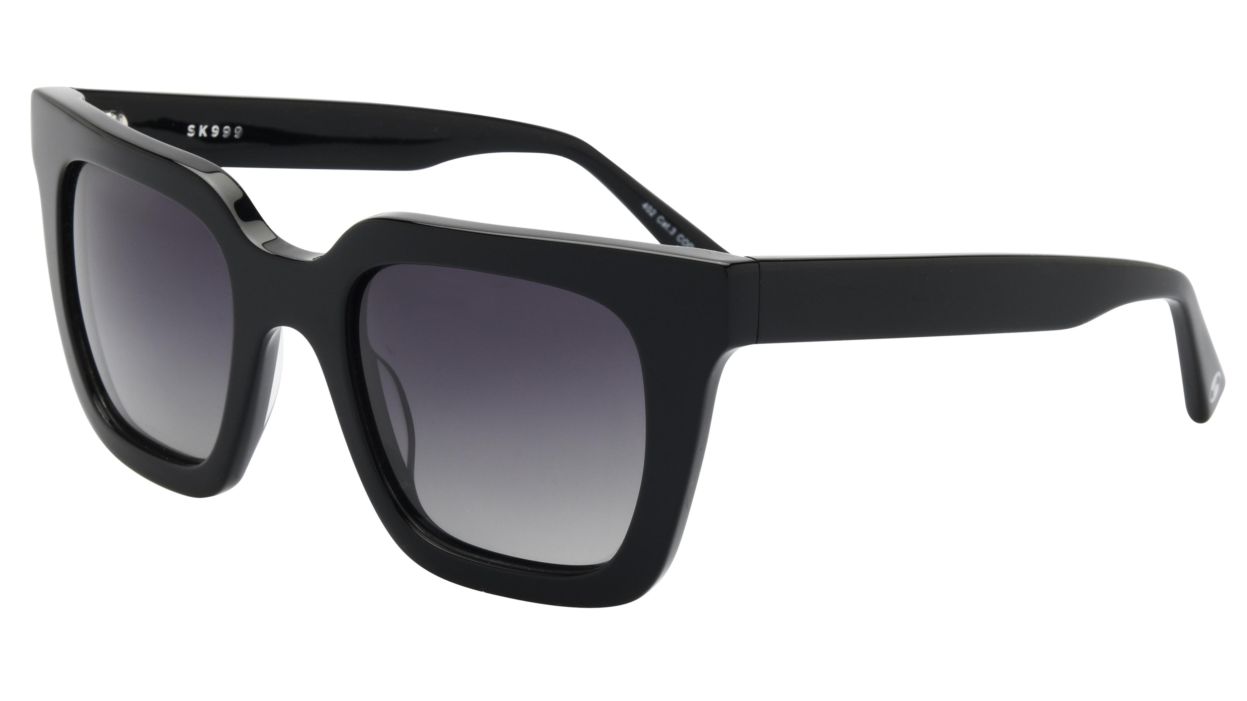 Lunettes de soleil Signature Krys Femme Noir Carré Sk999 Trois-Quart