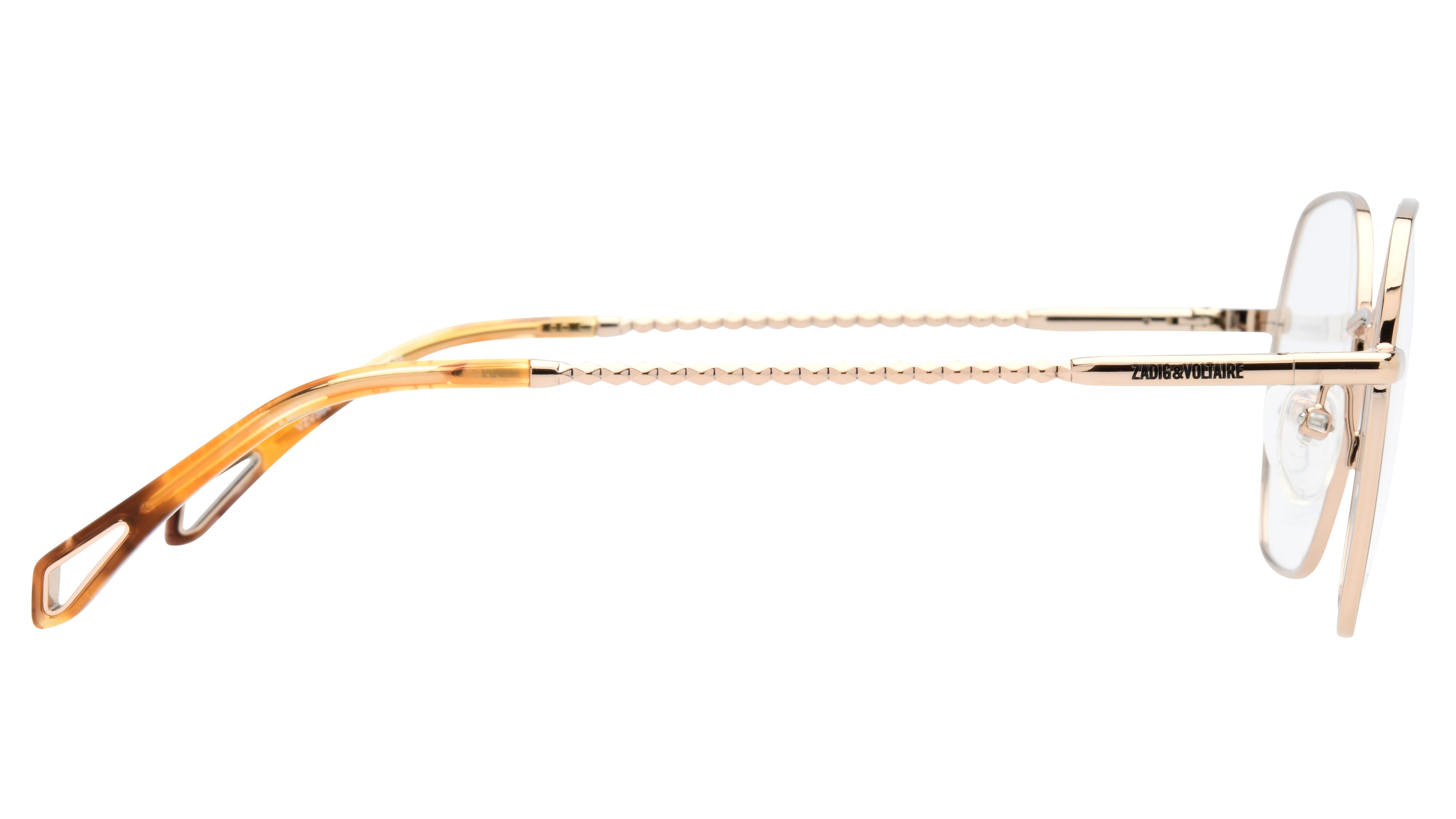 Lunettes de vue Zadig Voltaire Vzv384 0A39 Or Brillant Carré Krys