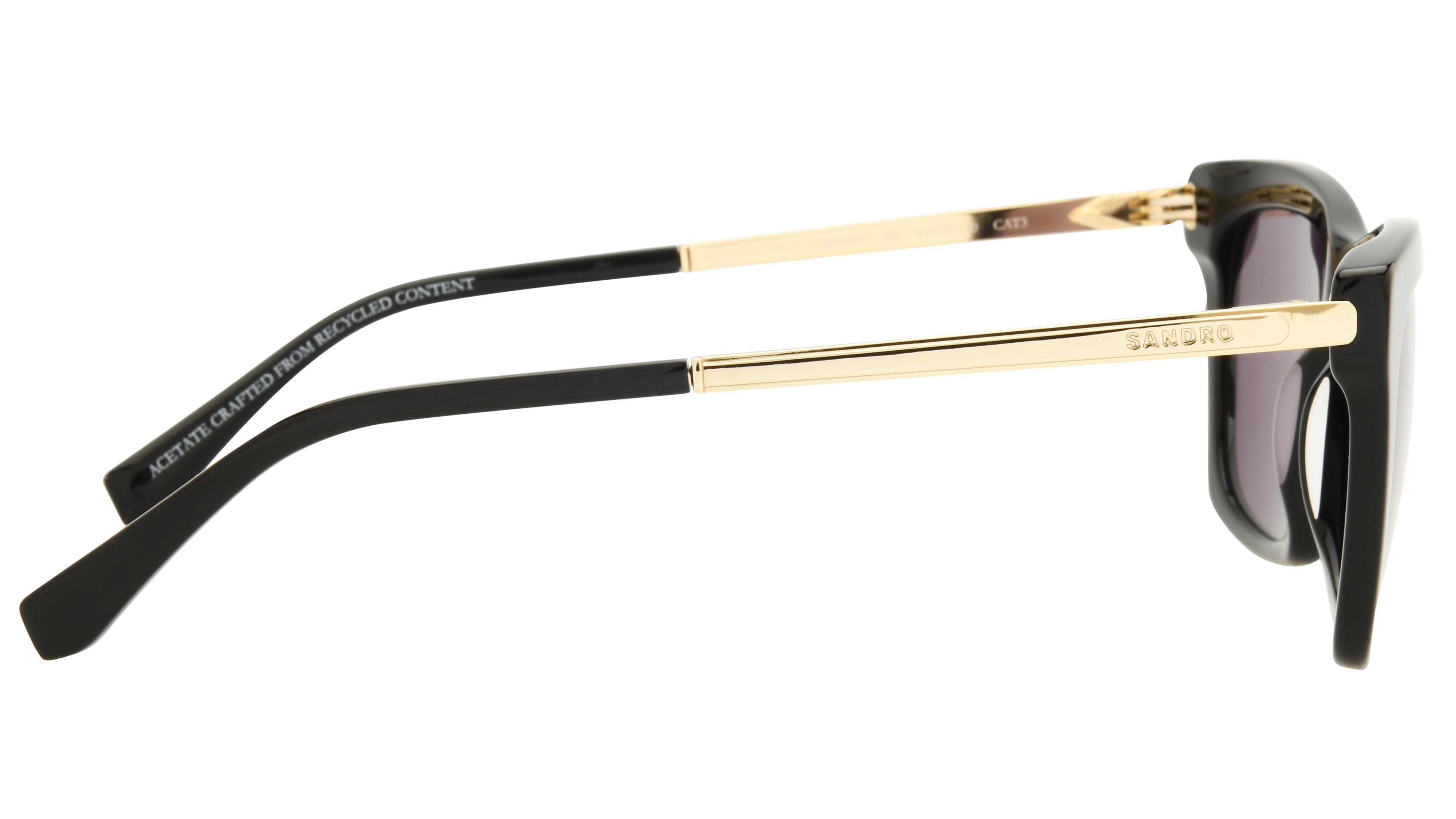 Lunettes de soleil Sandro Femme Noir Carré SD6097 Droite